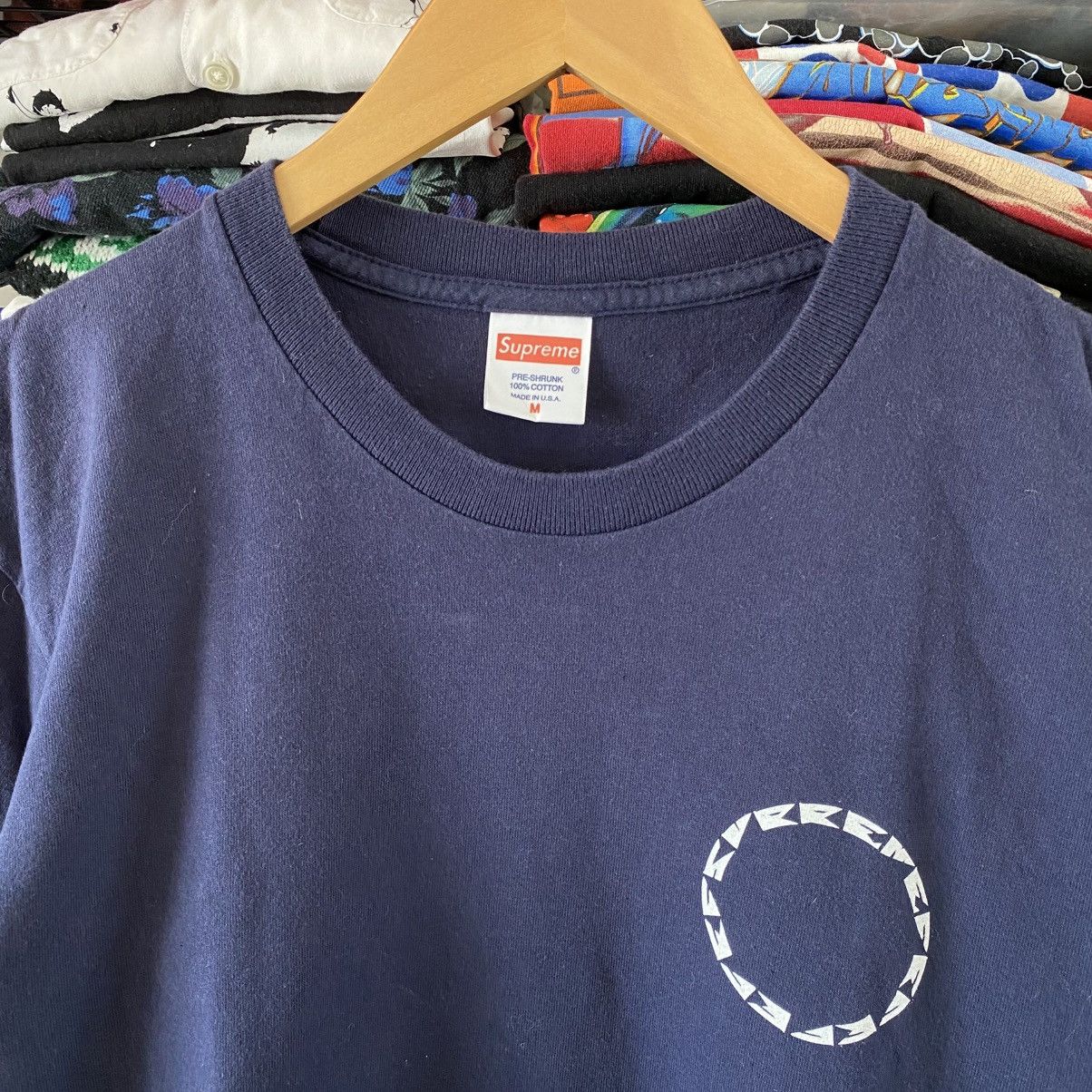 Supreme Supreme Audrey T-Shirt Navy Blue 2013 Grunge Punk Y2K Size US M / EU 48-50 / 2 - 2 Thumbnail