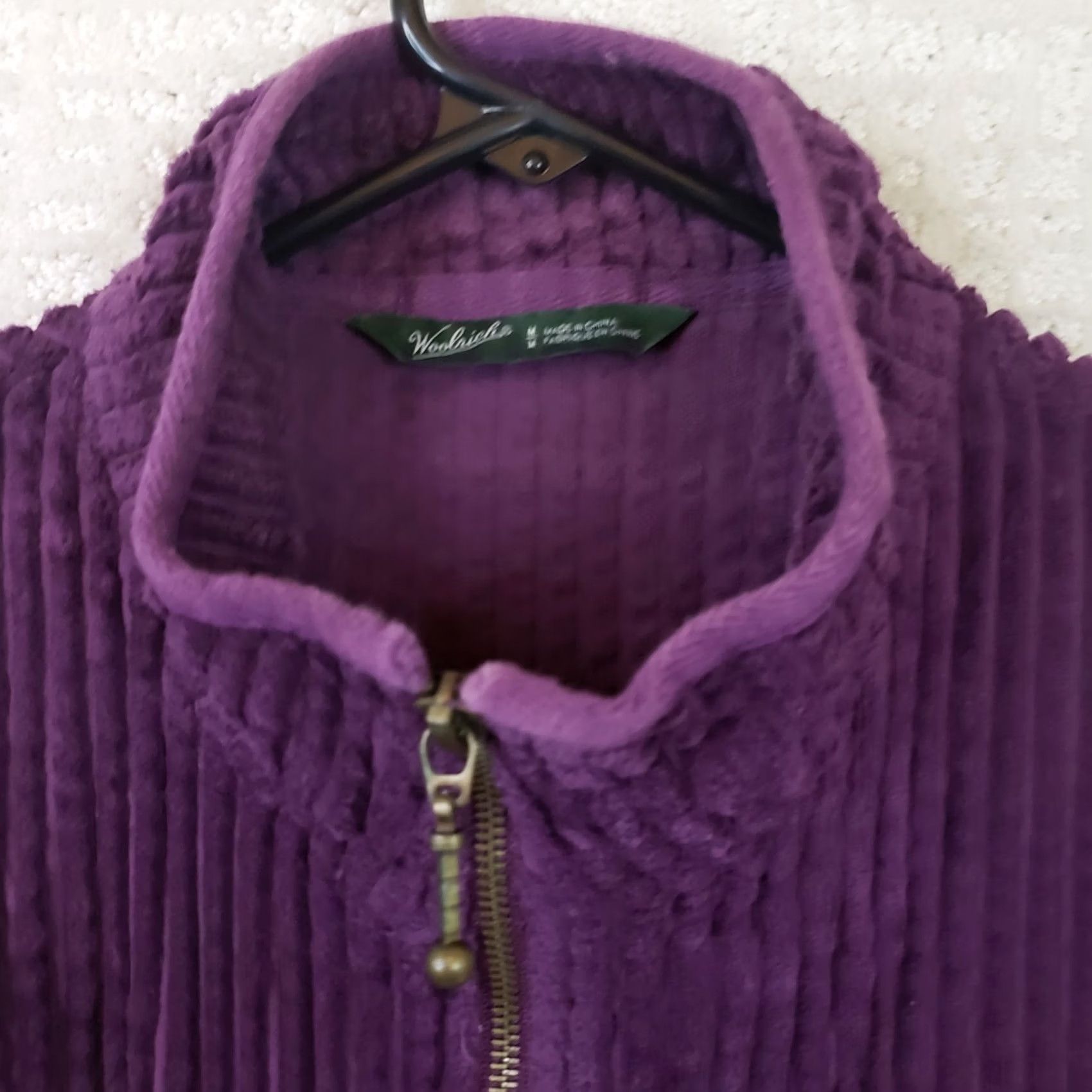 Vintage Woolrich Vest M Purple Full Zip 100% Cotton Machine Washable Womens Size M / US 6-8 / IT 42-44 - 4 Thumbnail
