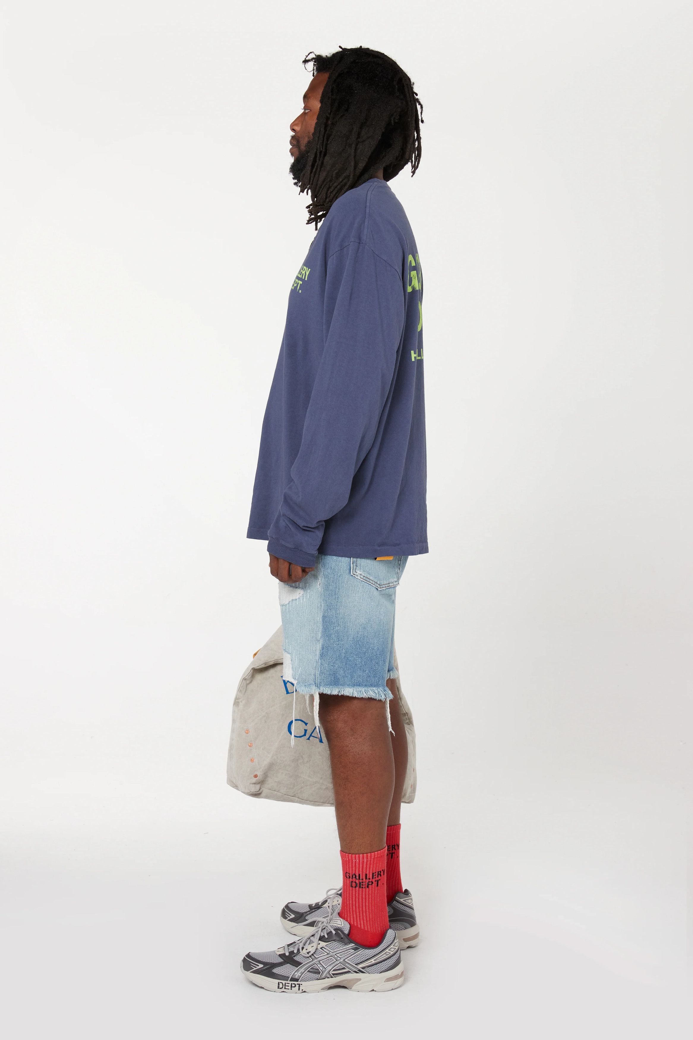 Gallery Dept. o1mle0725 Gallery Dept Souvenir L/S T-Shirt in Navy Blue Size US XS / EU 42 / 0 - 5 Thumbnail