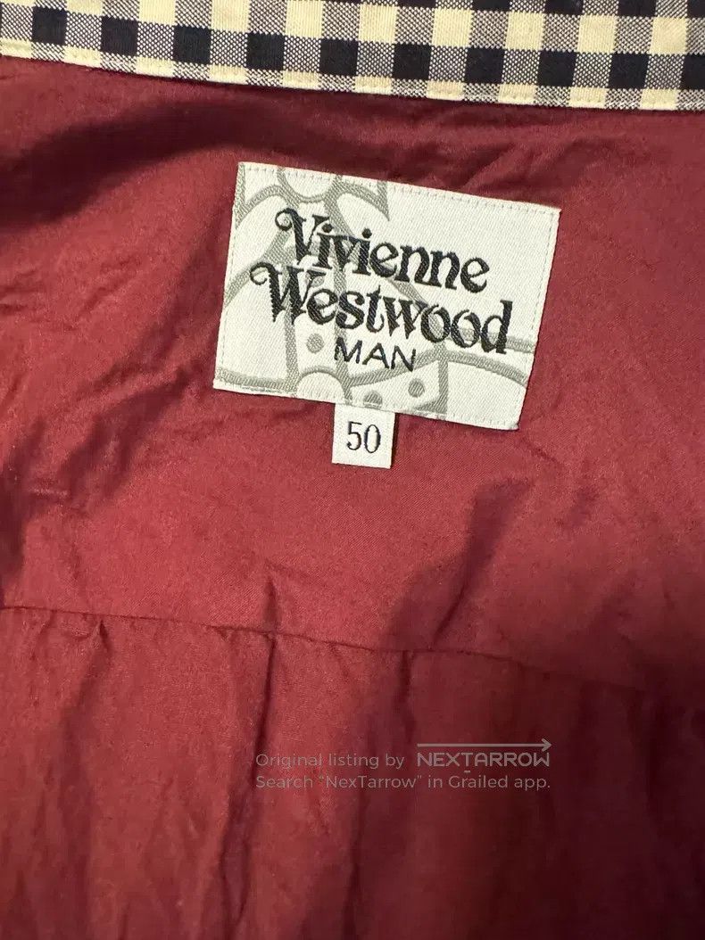 Vivienne Westwood Vivienne Westwood Burgundy checkered collar shirt Size XL / US 12-14 / IT 48-50 - 8 Thumbnail
