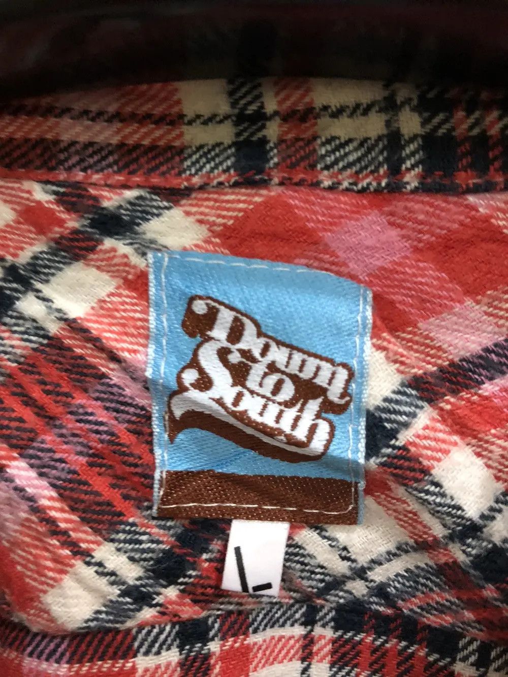 Vintage Vintage Down To South Flannel Shirt 👕 Size US S / EU 44-46 / 1 - 3 Thumbnail