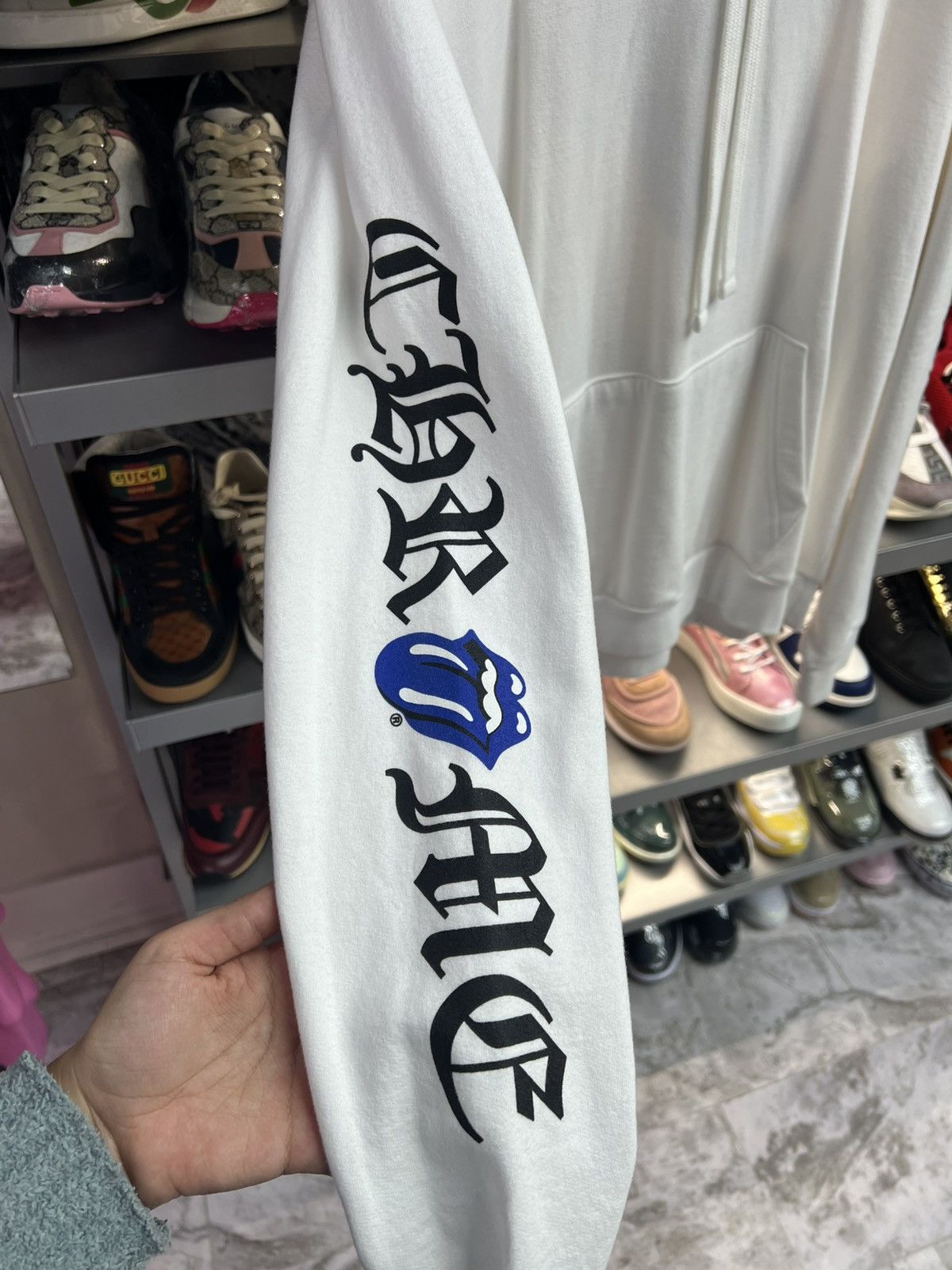 Chrome Hearts Chrome Hearts White Rolling Stone Hoodie Size US S / EU 44-46 / 1 - 3 Thumbnail