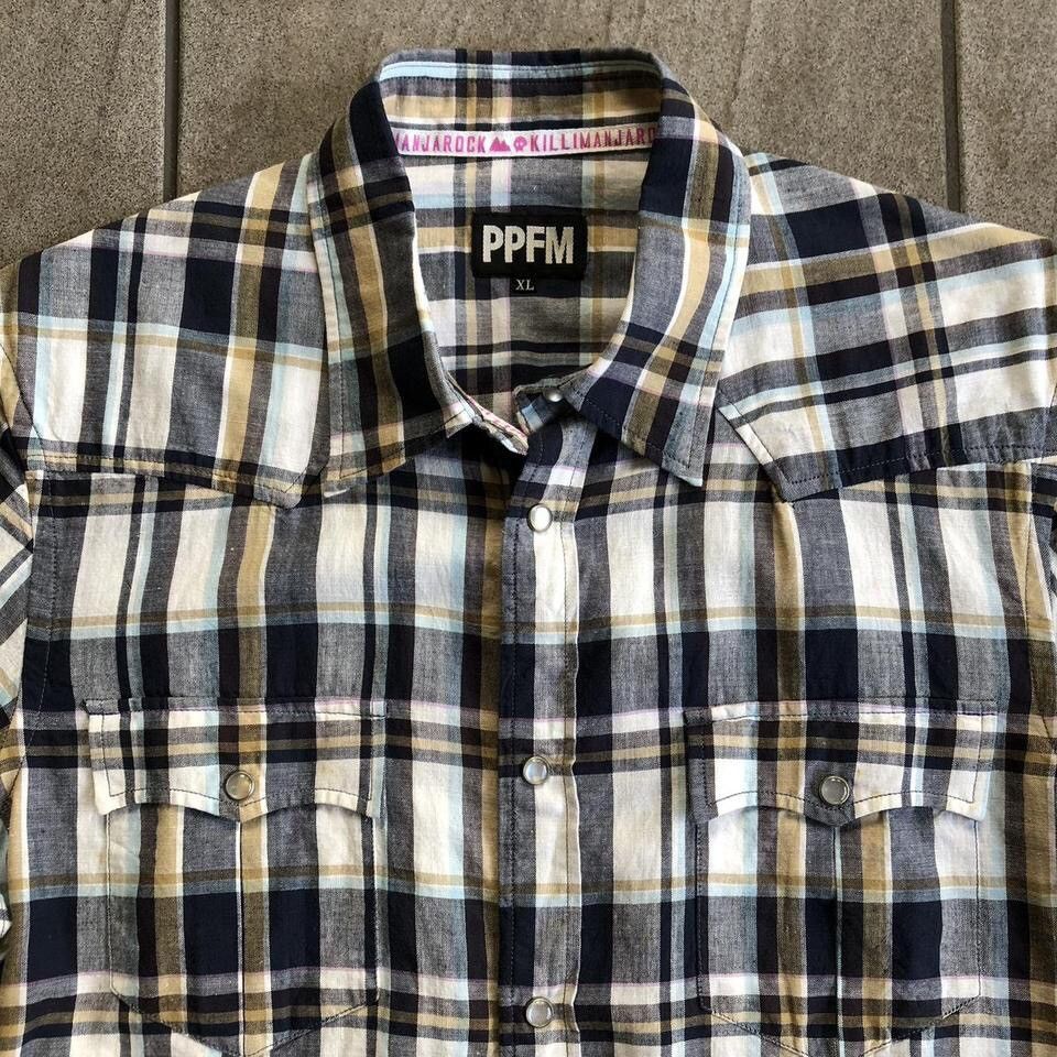 PPFM PPFM western style plaid button up shirt Size US S / EU 44-46 / 1 - 5 Thumbnail