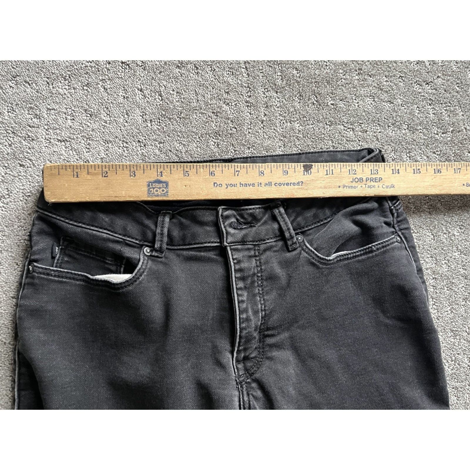 Lee LEE Modern Series Curvy Fit Jeans Women 6P Petite Black Low Rise 27in Inseam Denim 5-Pocket Womens Size 28" / US 6 / IT 42 - 7 Thumbnail