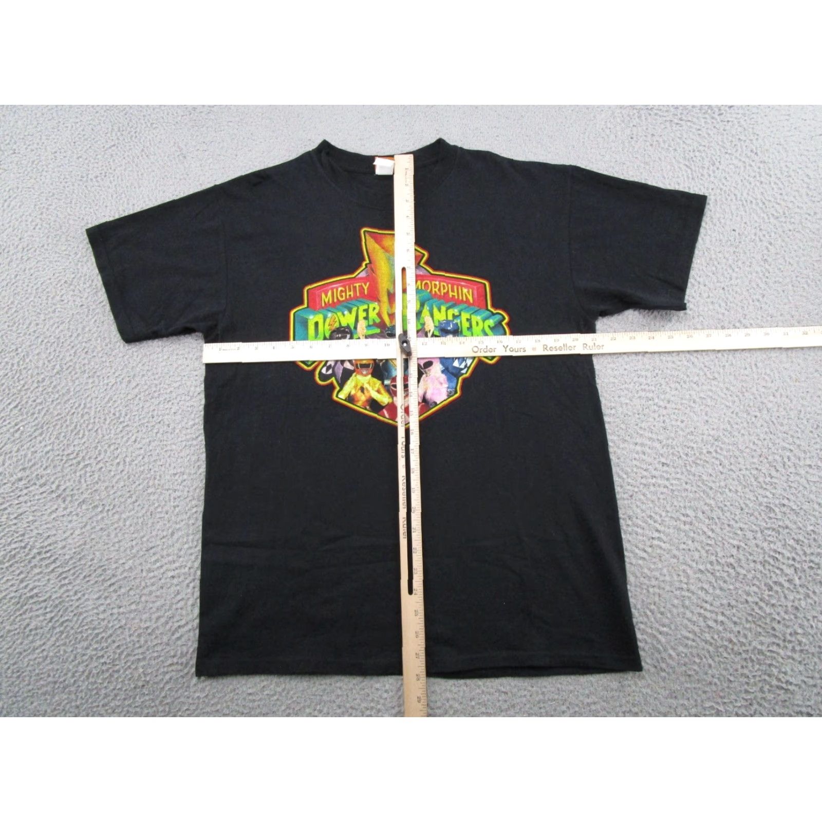 Vintage VINTAGE Mighty Morphin Power Rangers Black Shirt L Men Short Sleeve Crew Neck 2006 90s Cartoon Power Rangers Shirt Mens Size US L / EU 52-54 / 3 - 5 Thumbnail