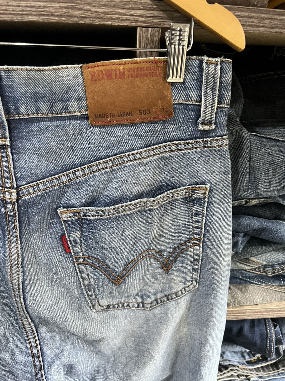 Edwin 🔥Edwin 503 Made in Japan Distressed Denim Size US 34 / EU 50 - 13 Thumbnail