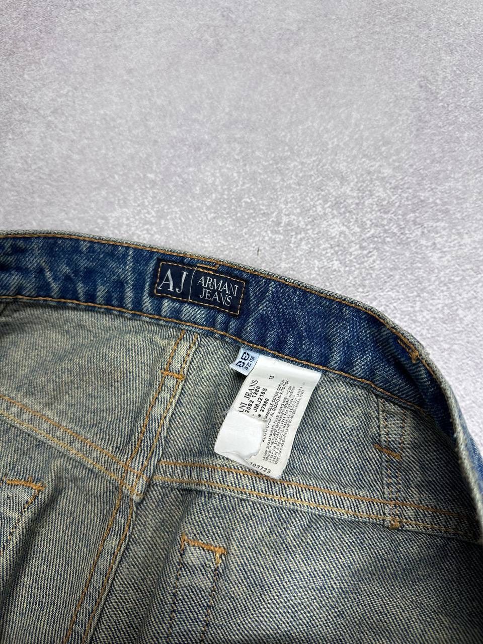 Armani Vintage 90s Armani Jeans Y2K Baggy Jeans Indigo 33 Size US 33 - 9 Thumbnail