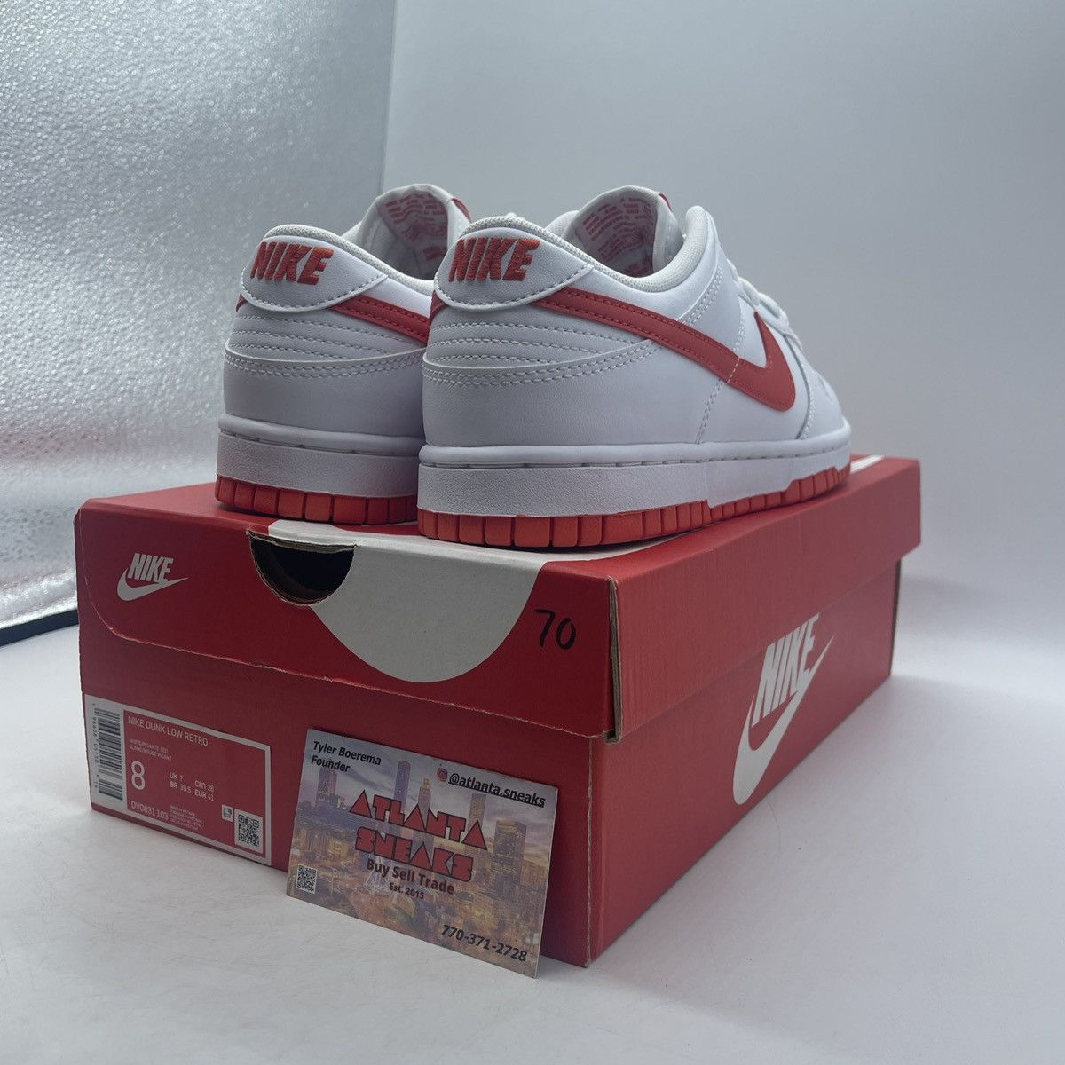 Nike Dunk low picante red Size US 8 / EU 41 - 5 Thumbnail