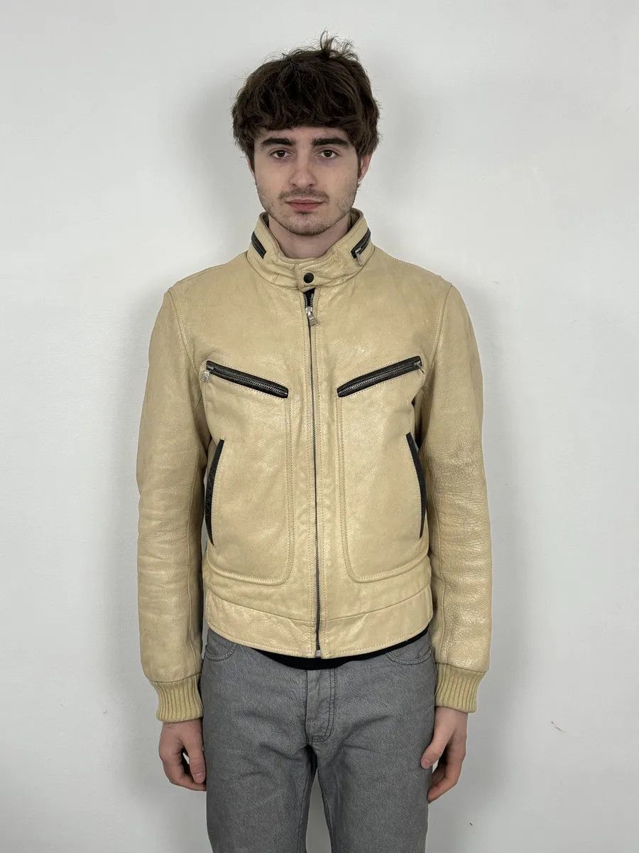Dries Van Noten Dries Van Noten Beige Premium Leather Jacket Size US S / EU 44-46 / 1 - 3 Thumbnail