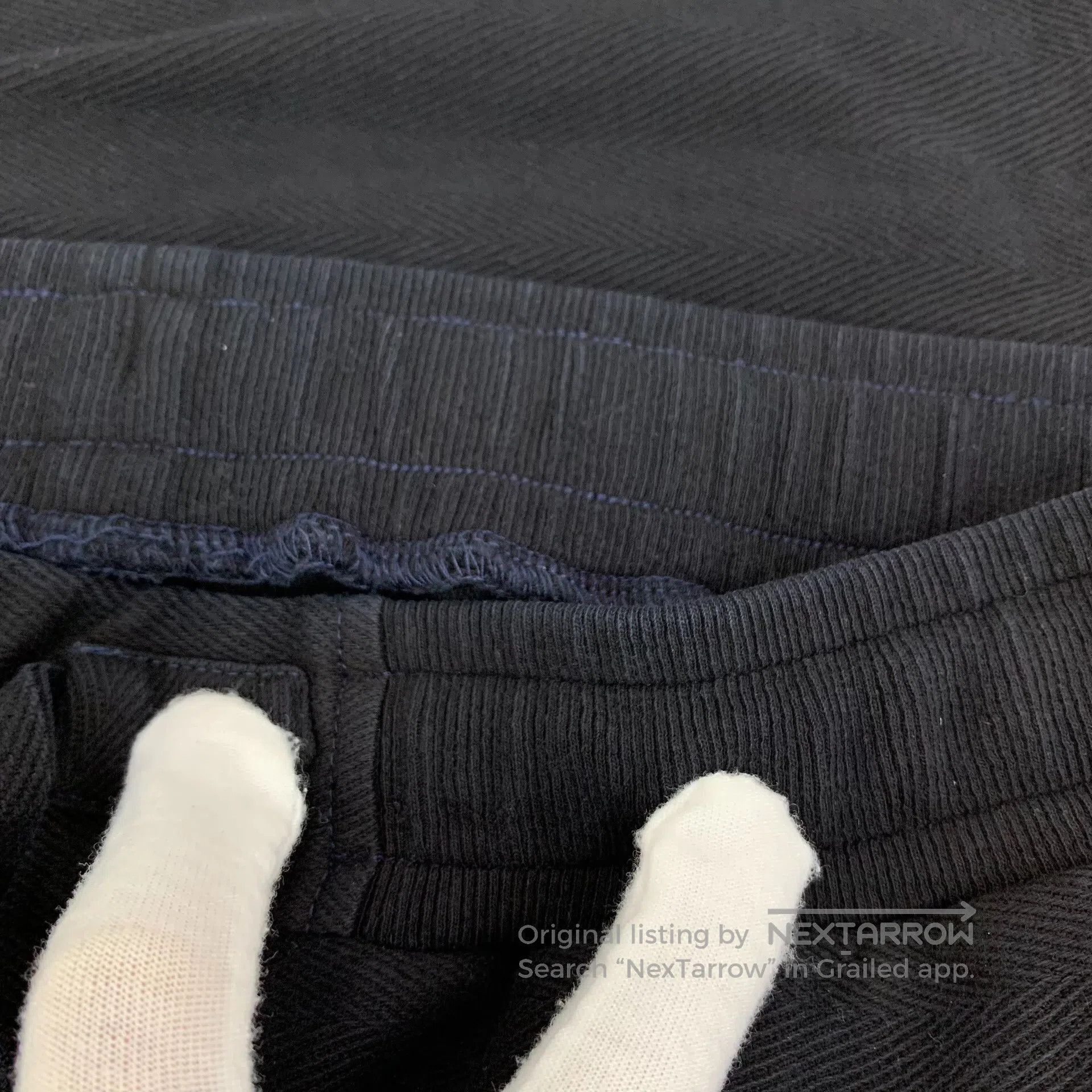 Burberry Burberry Black Cotton Drawstring Casual Trousers| Size US 27 - 8 Thumbnail
