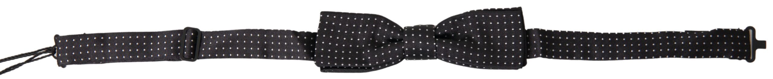 Dolce & Gabbana Elegant Silk Black Bow Men's Tie Size ONE SIZE - 1 Thumbnail