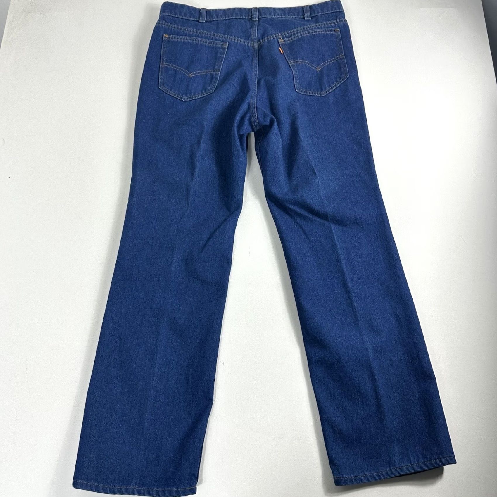 Levi's VINTAGE Levi’s Jean Mens Size 36x31 Blue Orange Tab 80s 1984 Skosh More Room Size US 36 / EU 52 - 4 Thumbnail