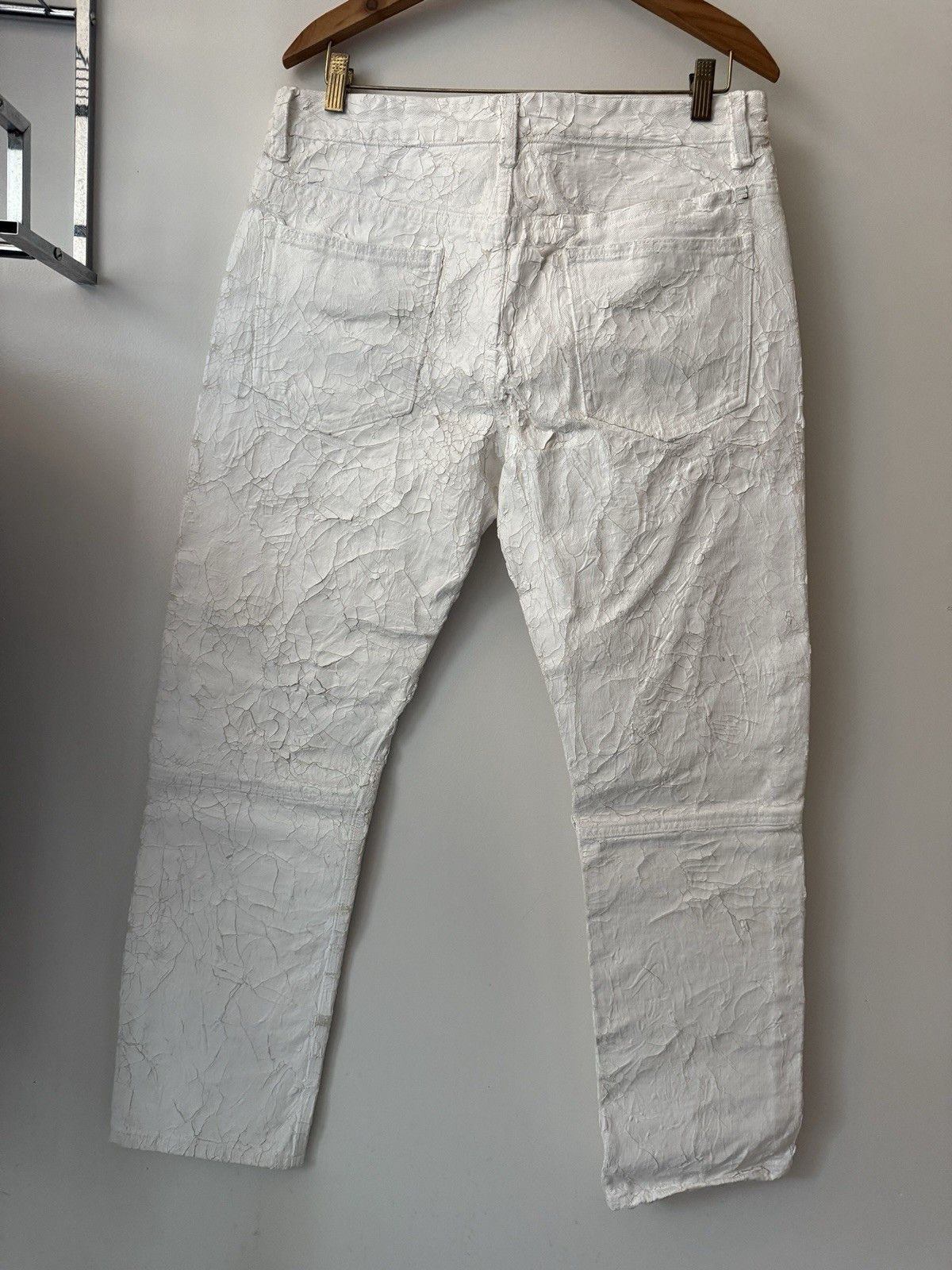 Givenchy Matthew Williams Crackled Painted Zip Jeans SS21 Limited Size US 32 / EU 48 - 2 Thumbnail