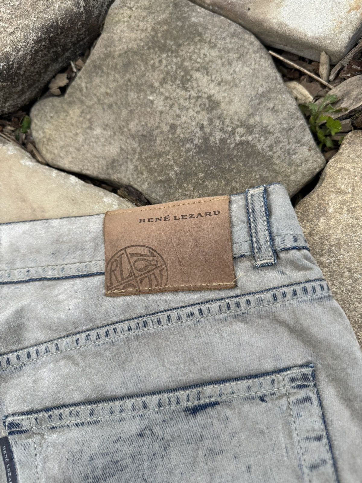 Vintage Vintage Rene Lezard Velour Y2k Distressed Pants Size US 36 / EU 52 - 5 Thumbnail