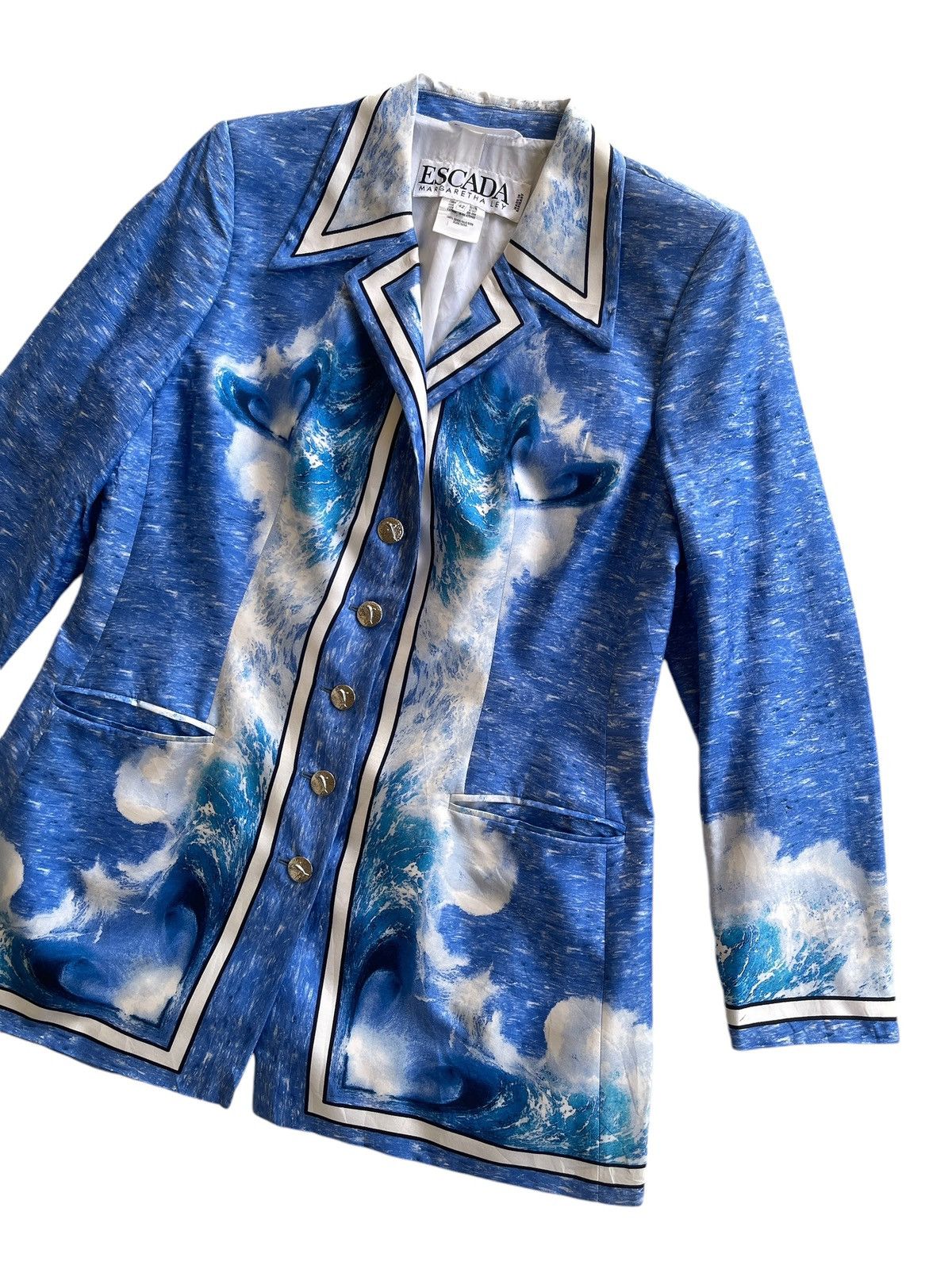 Escada Luxury Escada Silk Dolphin Printed Size M / US 6-8 / IT 42-44 - 6 Thumbnail