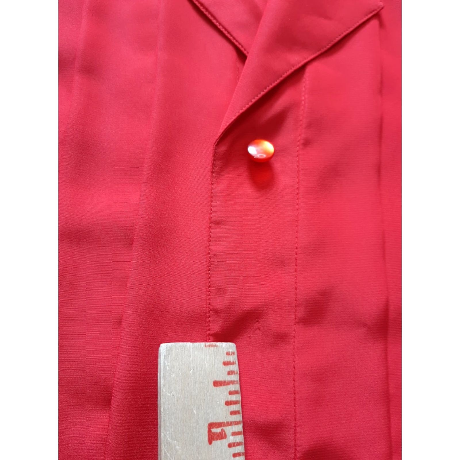Vintage VINTAGE Laura And Jayne Blouse Button Up Womens Size 8 Shoulder Pads Red Shirt 90s Womens Size XXL / US 16-18 / IT 52-54 - 4 Thumbnail