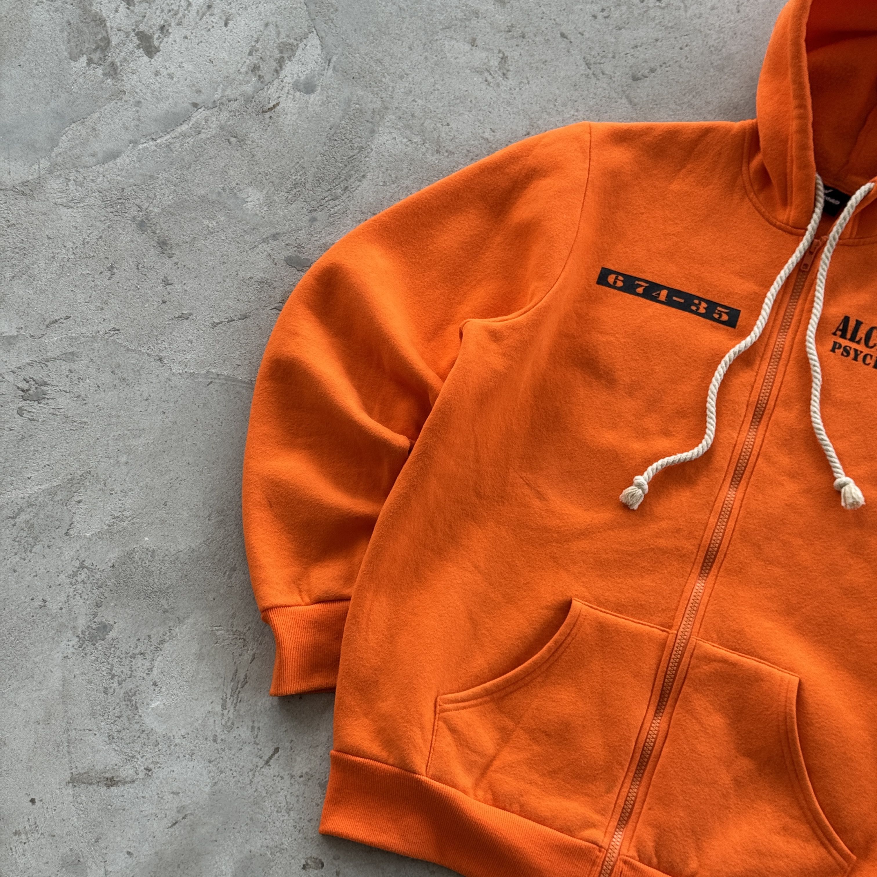 Vintage Vintage 90s Alcatraz Psycho Ward Zip Hooded Sweatshirt Size US XL / EU 56 / 4 - 4 Thumbnail