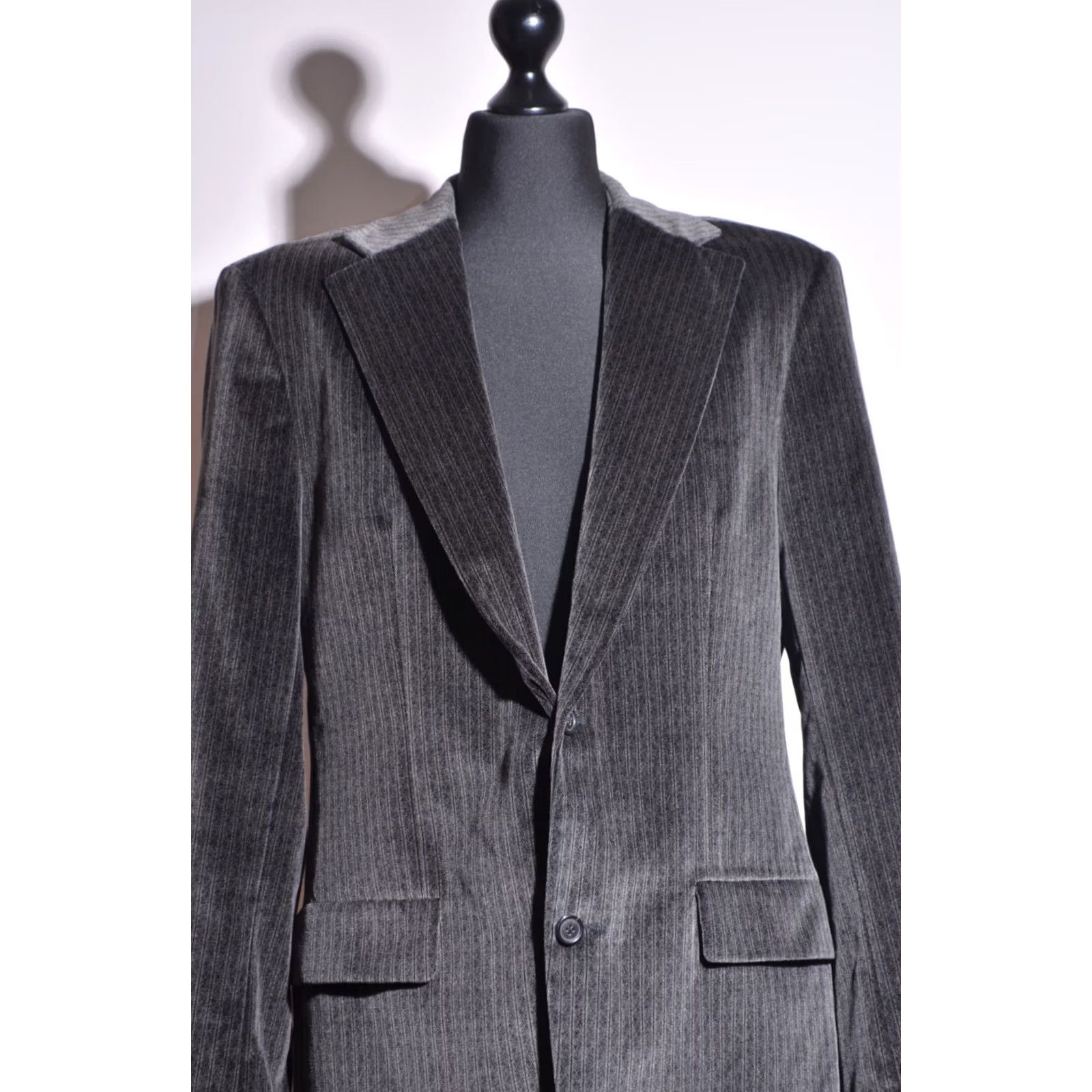 Hugo Boss HUGO BOSS Jacket Mens Maxwell Cotton Blazer Grey L Regular Size UK42 / EU52 / IT52 Size 42R - 2 Thumbnail