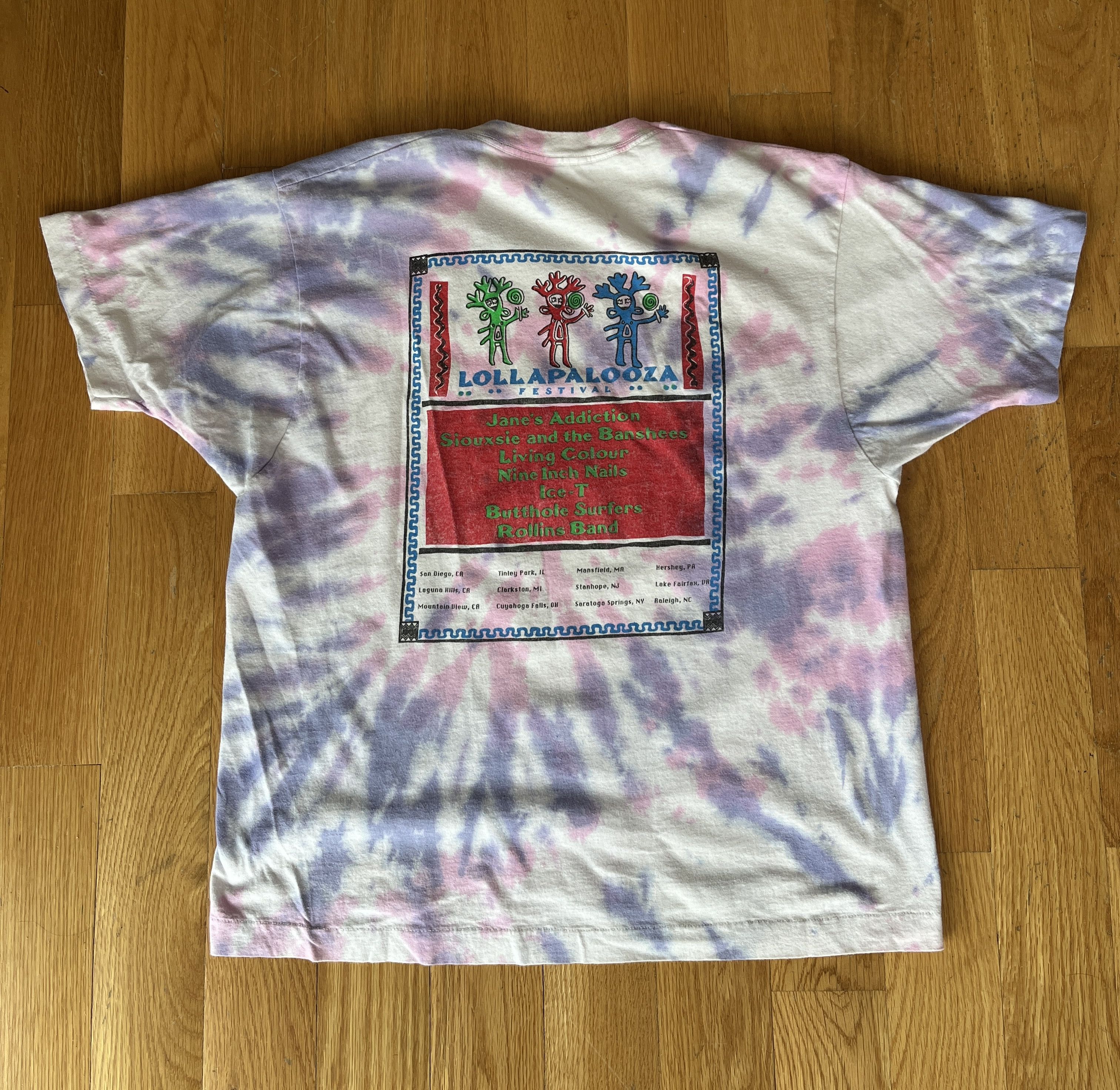 Band Tees Vintage 1991 Lollapalooza Tour Shirt Size US M / EU 48-50 / 2 - 3 Thumbnail