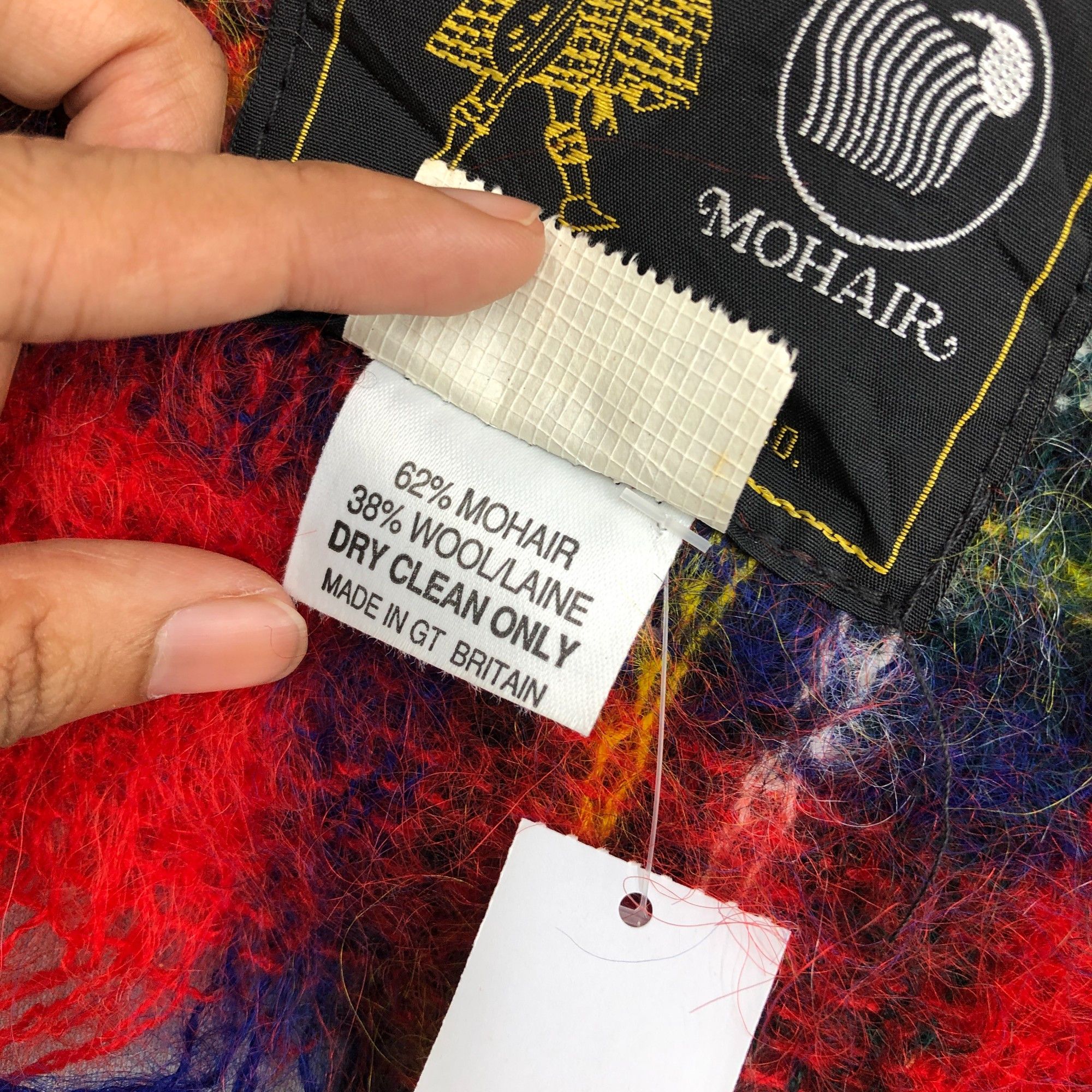 Japanese Brand Vintage Royal Scot Scarf Muffler Wool Mohair Plaid Scarves Size ONE SIZE - 6 Thumbnail