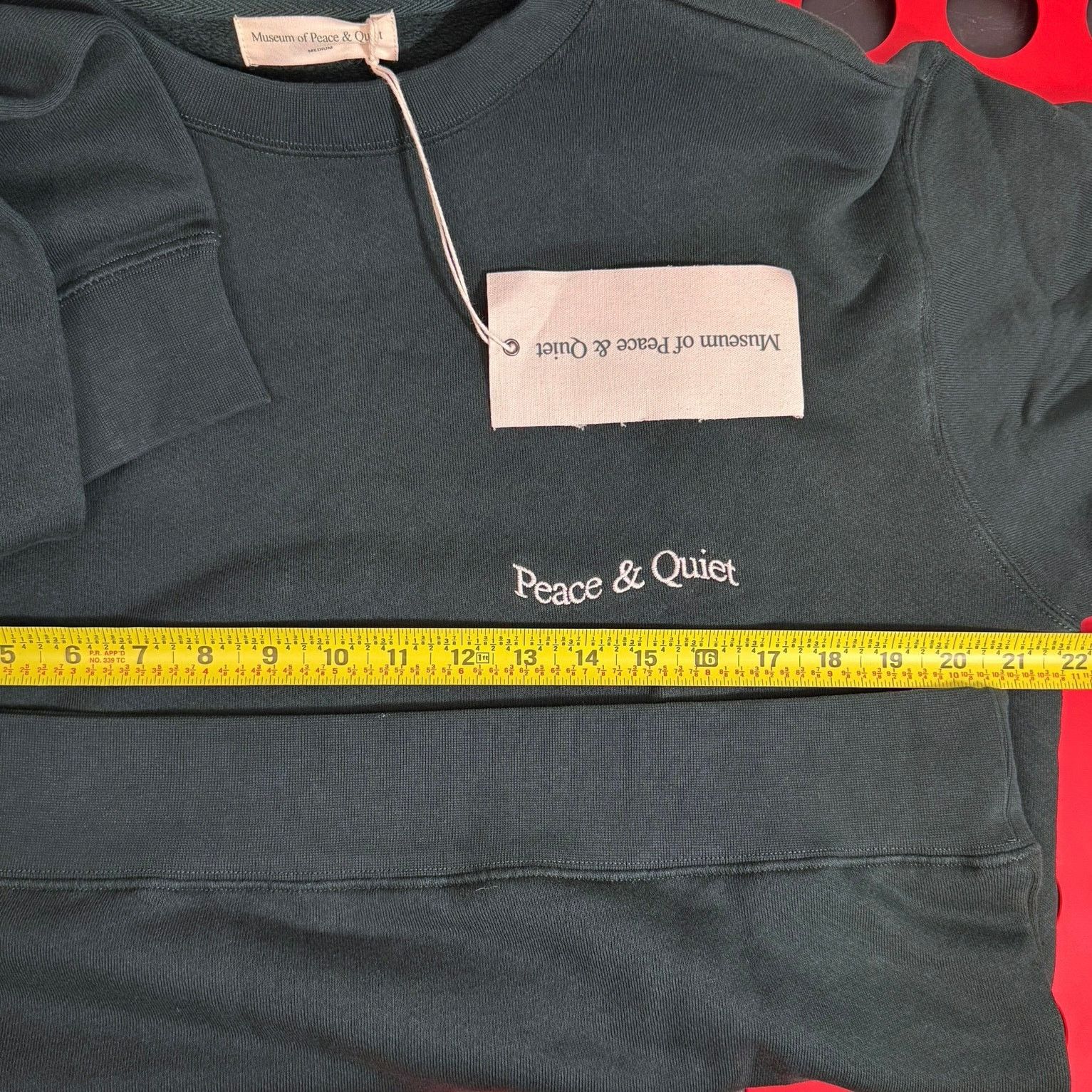 Museum of Peace & Quiet •NWT• museum of peace & quiet Wordmark Crewneck Pine •Medium Size US M / EU 48-50 / 2 - 5 Thumbnail