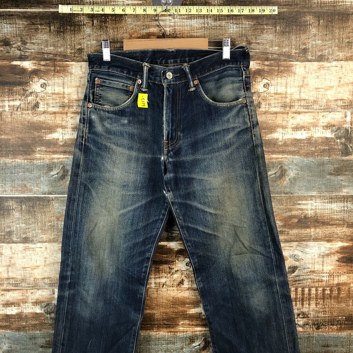 Levi's DL Levis 503 Blue Distressed Denim Pants #C179 Size US 29 - 2 Thumbnail