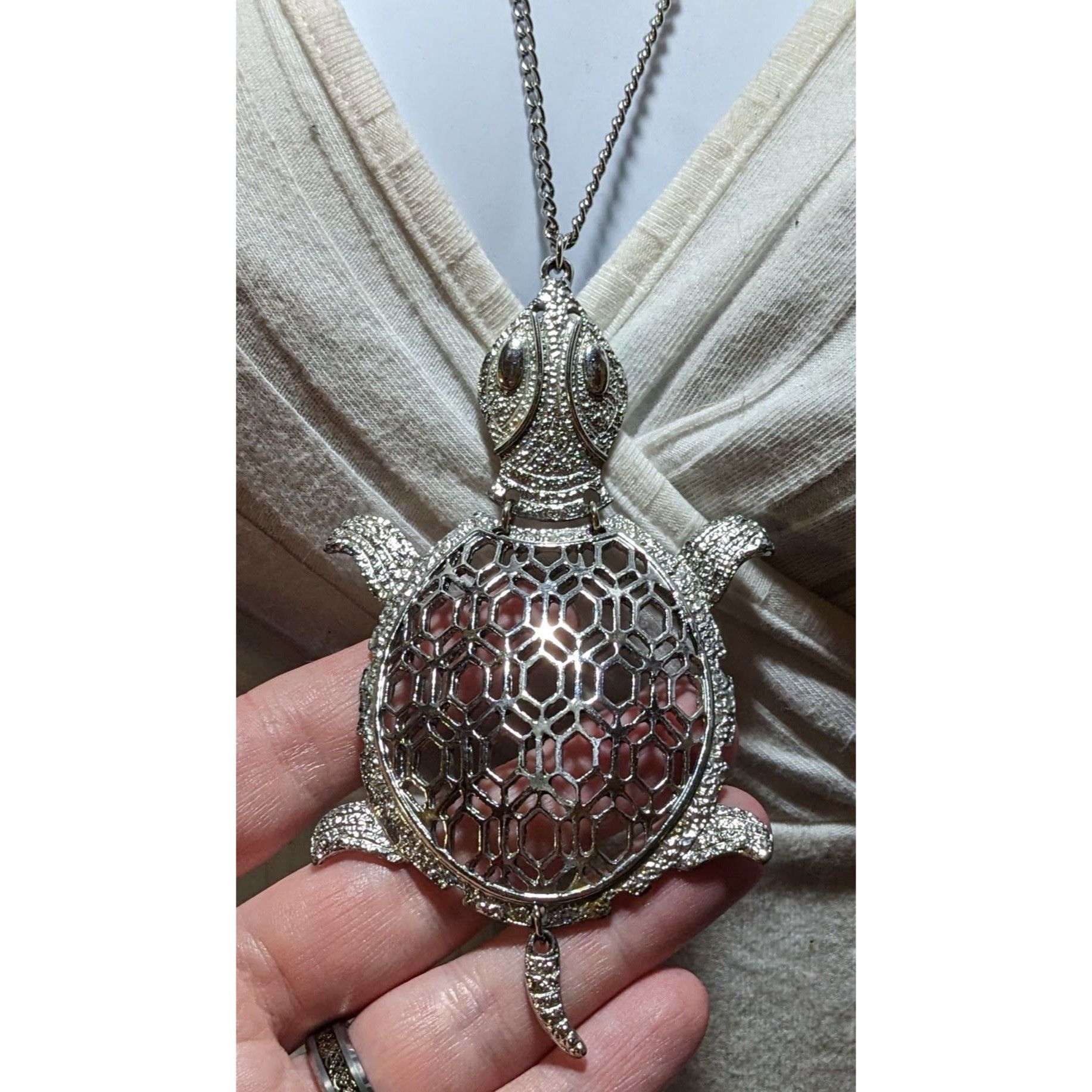 Other Vintage Articulated Turtle Necklace Size ONE SIZE - 16 Thumbnail