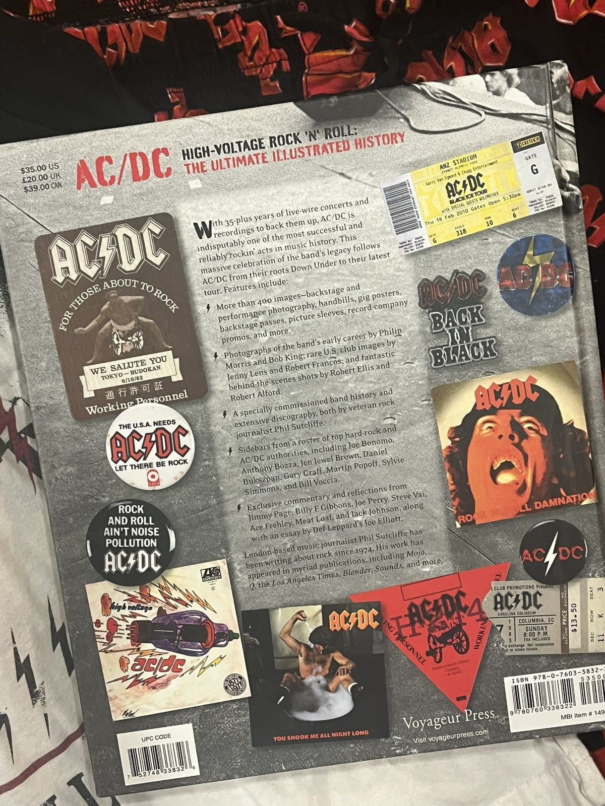 Other Y2K -AC/DC BUNDLE - Tour Shirt, All over print pants + book! Size US L / EU 52-54 / 3 - 6 Thumbnail