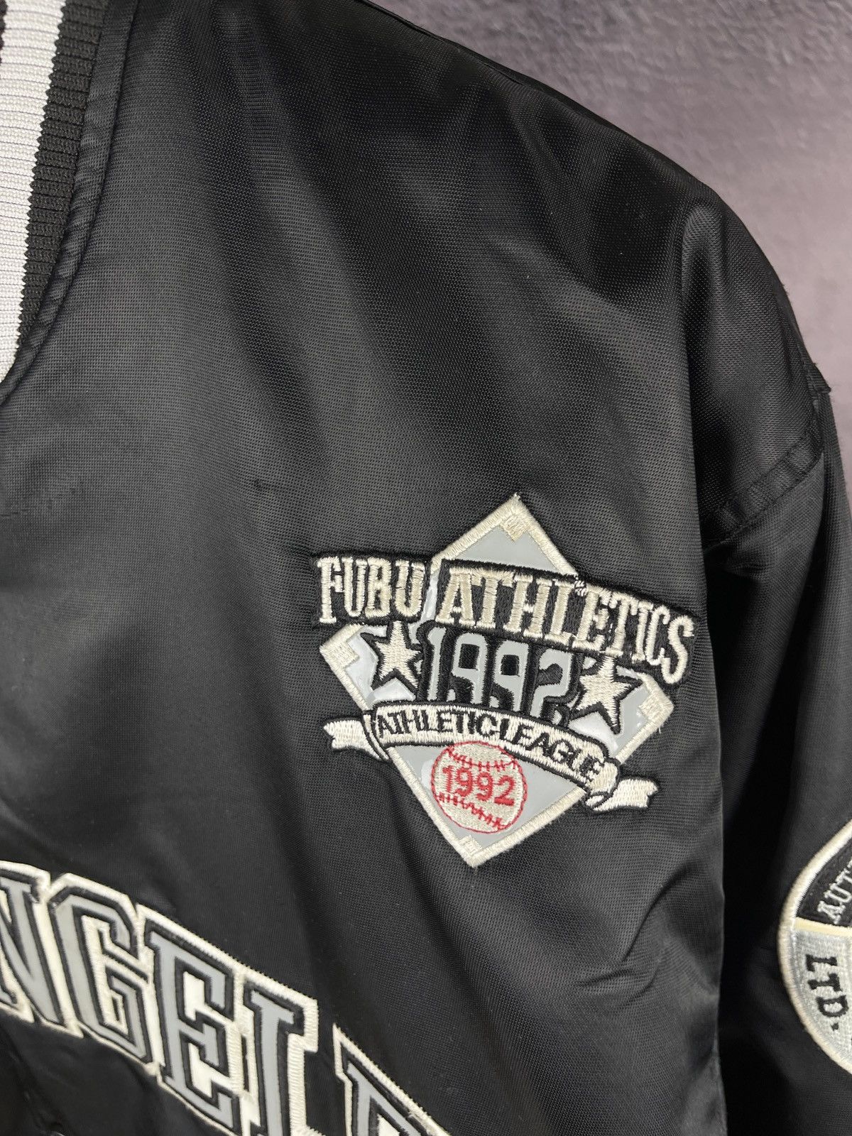 Fubu Fubu Vintage Bomber Jacket 90s 80s Los Angeles hip-hop rap Size US XL / EU 56 / 4 - 7 Thumbnail