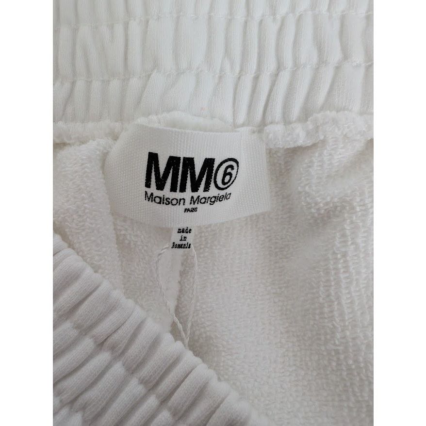 Maison Margiela o1rshd1 Men's /DUP/ MM6 Pants / Sweatpants Short in White Size US 34 / EU 50 - 12 Thumbnail