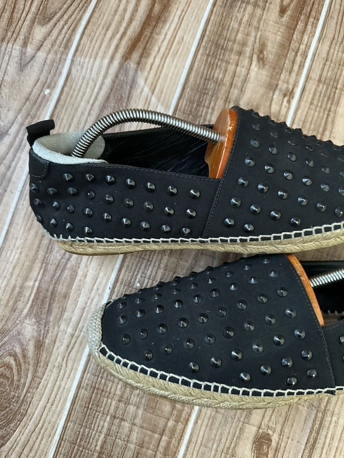 Saint Laurent Paris Saint Laurent Paris Hedi Slimane Black Studded Espadrilles Size US 9 / EU 42 - 11 Thumbnail