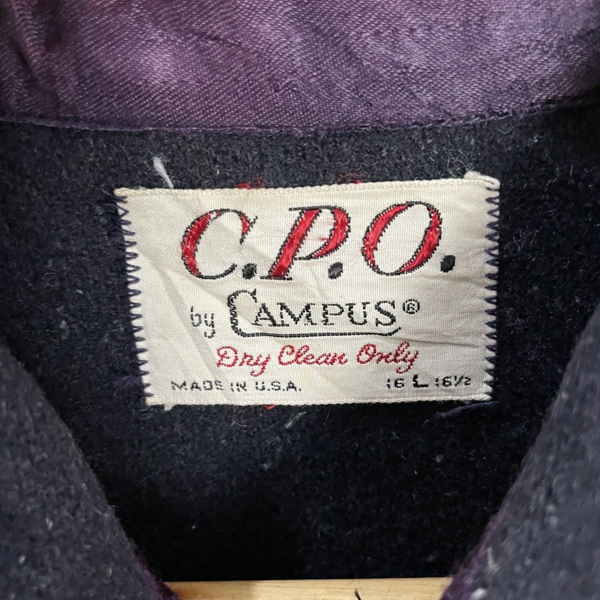 CPO Vintage 90s C.P.O By Campus Wool Jacket Size US L / EU 52-54 / 3 - 5 Thumbnail