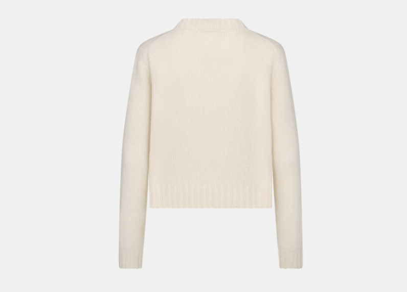 Dior o1w1db11225 454S57 Sweater in Ecru/Blue Size S / US 4 / IT 40 - 2 Thumbnail