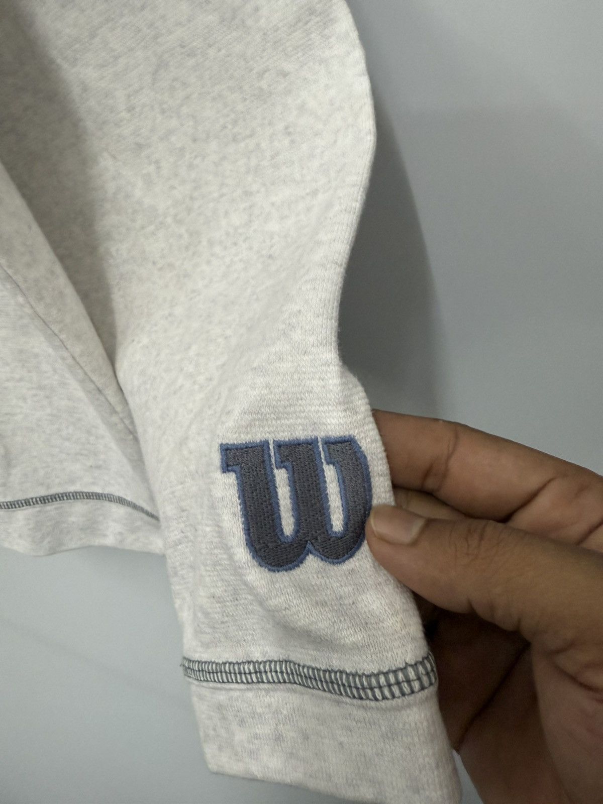 Wilson 🔥 Vtg 90s Wilson Sporting Goods Company High Neck Sweatshirt Size US L / EU 52-54 / 3 - 6 Thumbnail