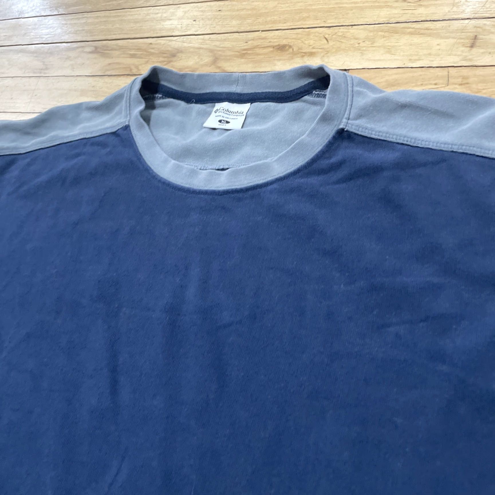 Vintage VINTAGE Columbia Shirt Mens XL Oversized Blue Gray Thermal Cotton Sweater Size US XL / EU 56 / 4 - 5 Thumbnail