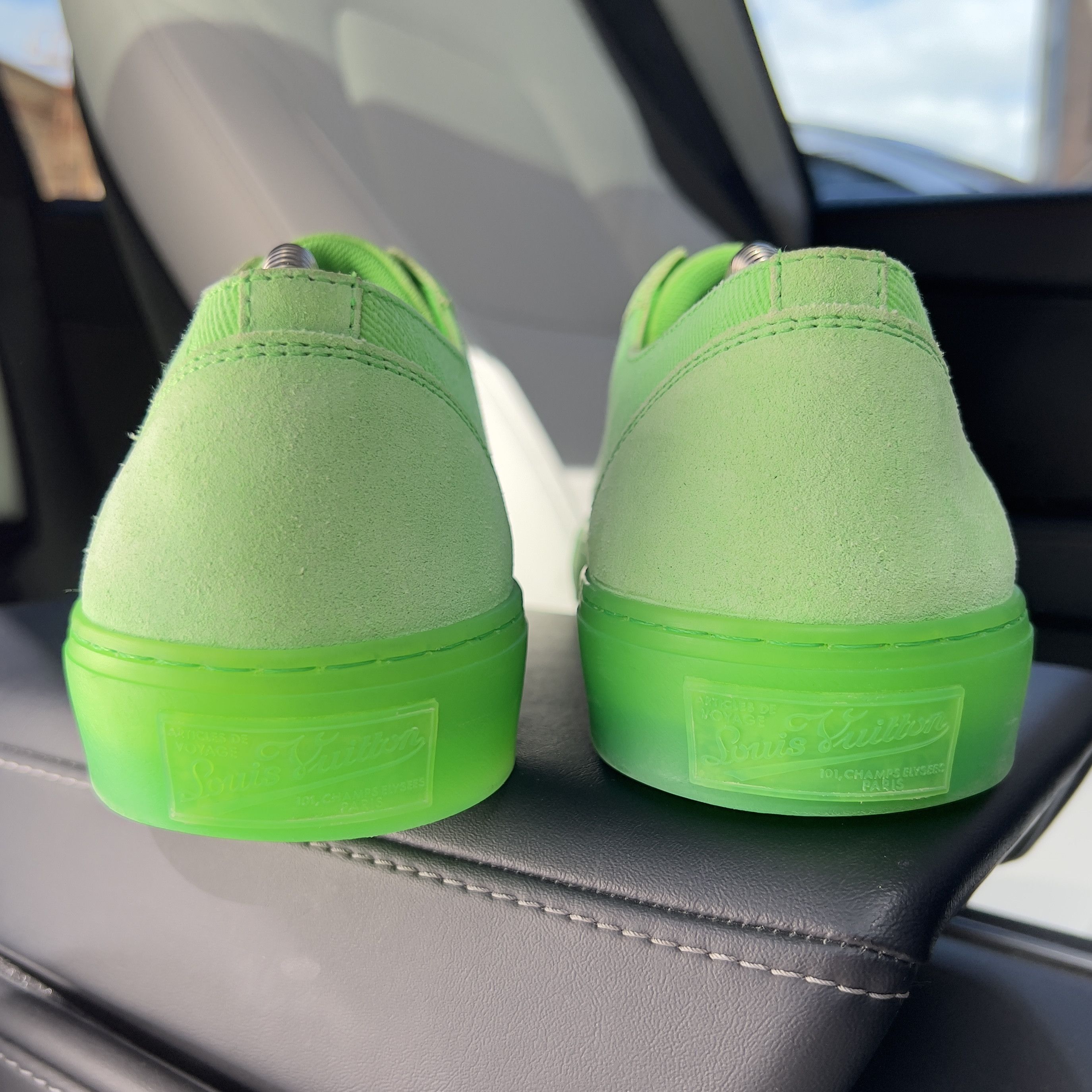 Louis Vuitton Louis Vuitton Tattoo Monogram Sneaker Neon Green Fabric Size US 8.5 / EU 41-42 - 11 Thumbnail