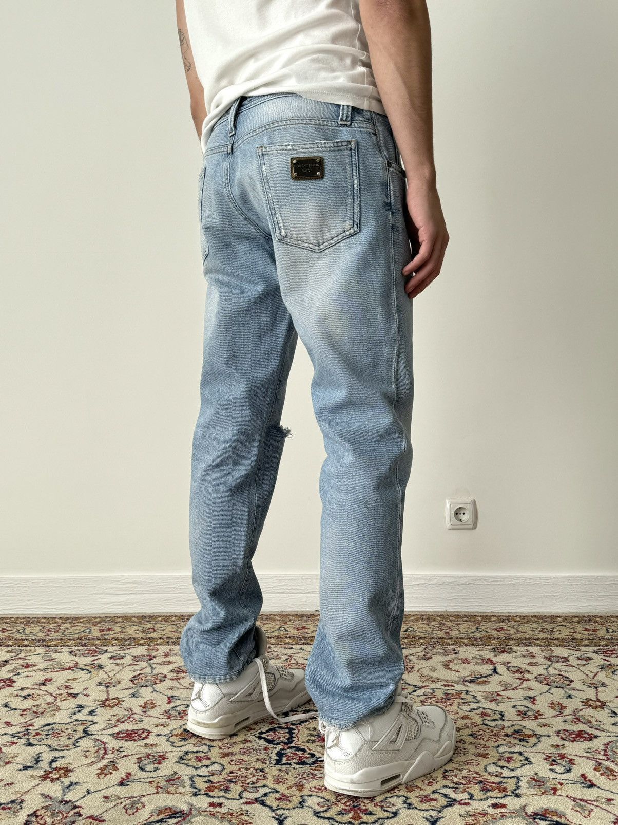 Dolce & Gabbana × Vintage Vintage Dolce & Gabbana Opium Ripped Slim Jeans Pants Size US 32 / EU 48 - 2 Thumbnail