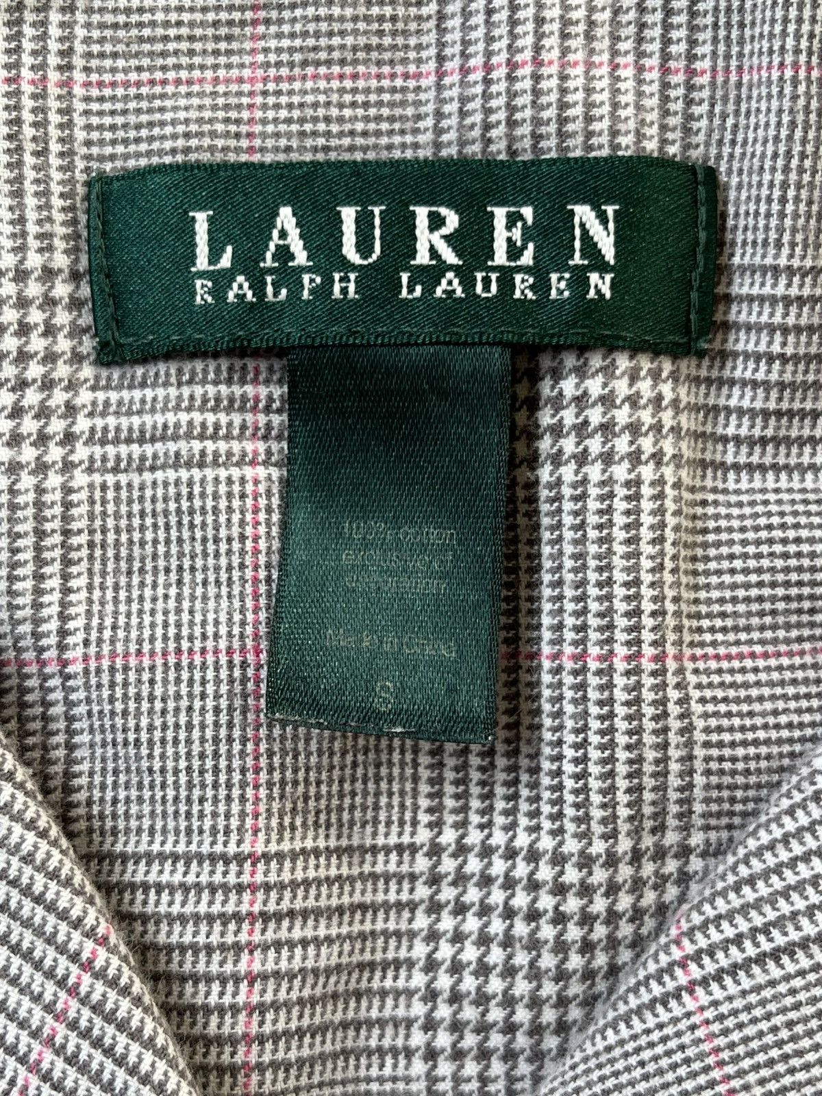 Lauren Ralph Lauren Lauren Ralph Lauren Calm Plaid Button Up Big Buttons Size S / US 4 / IT 40 - 4 Thumbnail