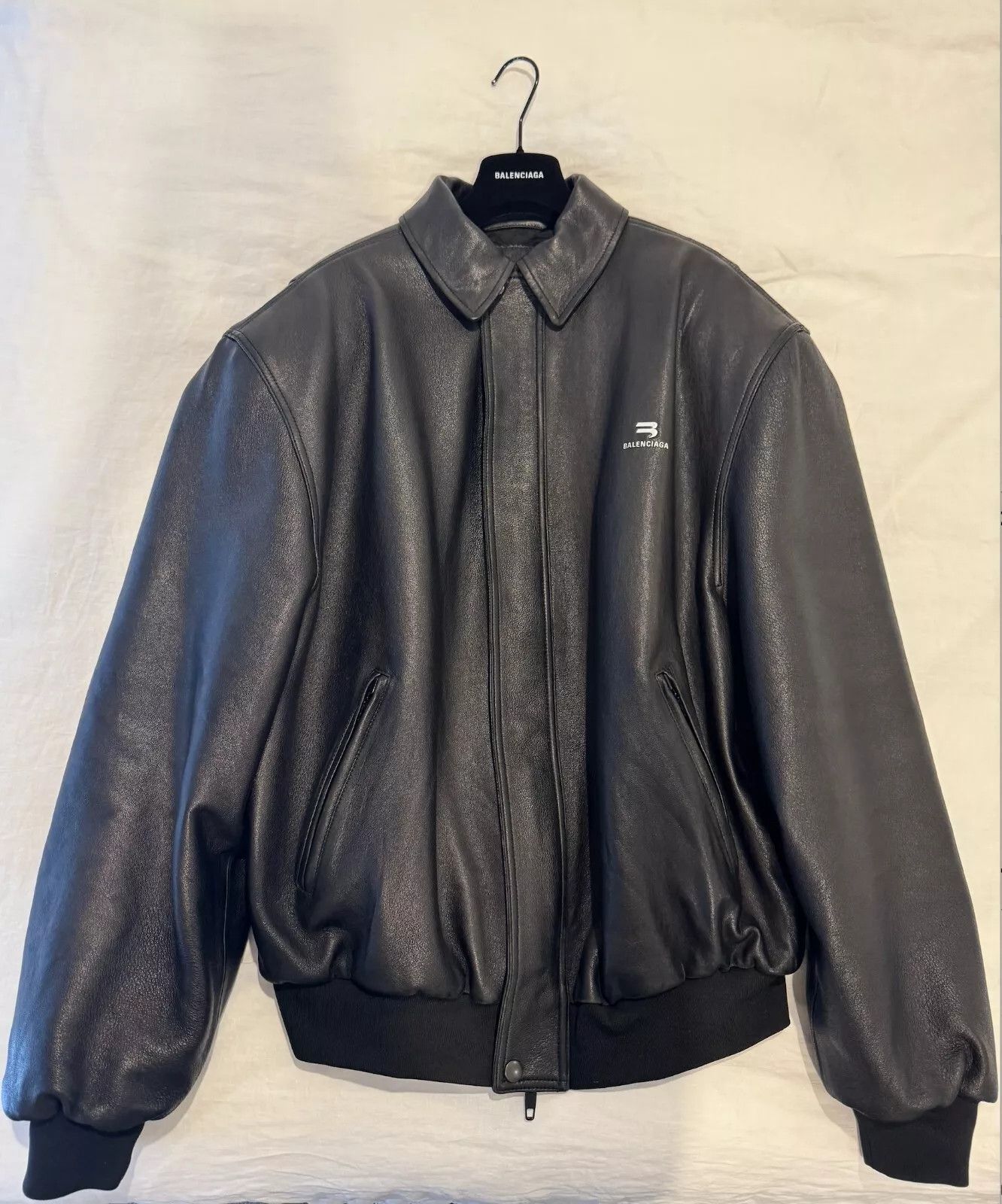 Balenciaga Taxi B レザージャケット Balenciaga Sporty B Taxi Blouson Black - SS22 - US