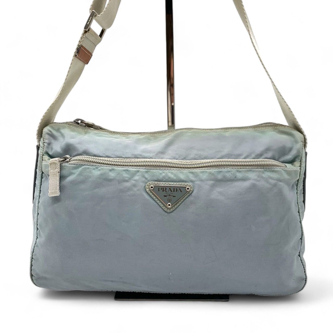 Prada Prada - Shoulder Bag Light Blue Nylon Crossbody Size ONE SIZE - 2 Thumbnail