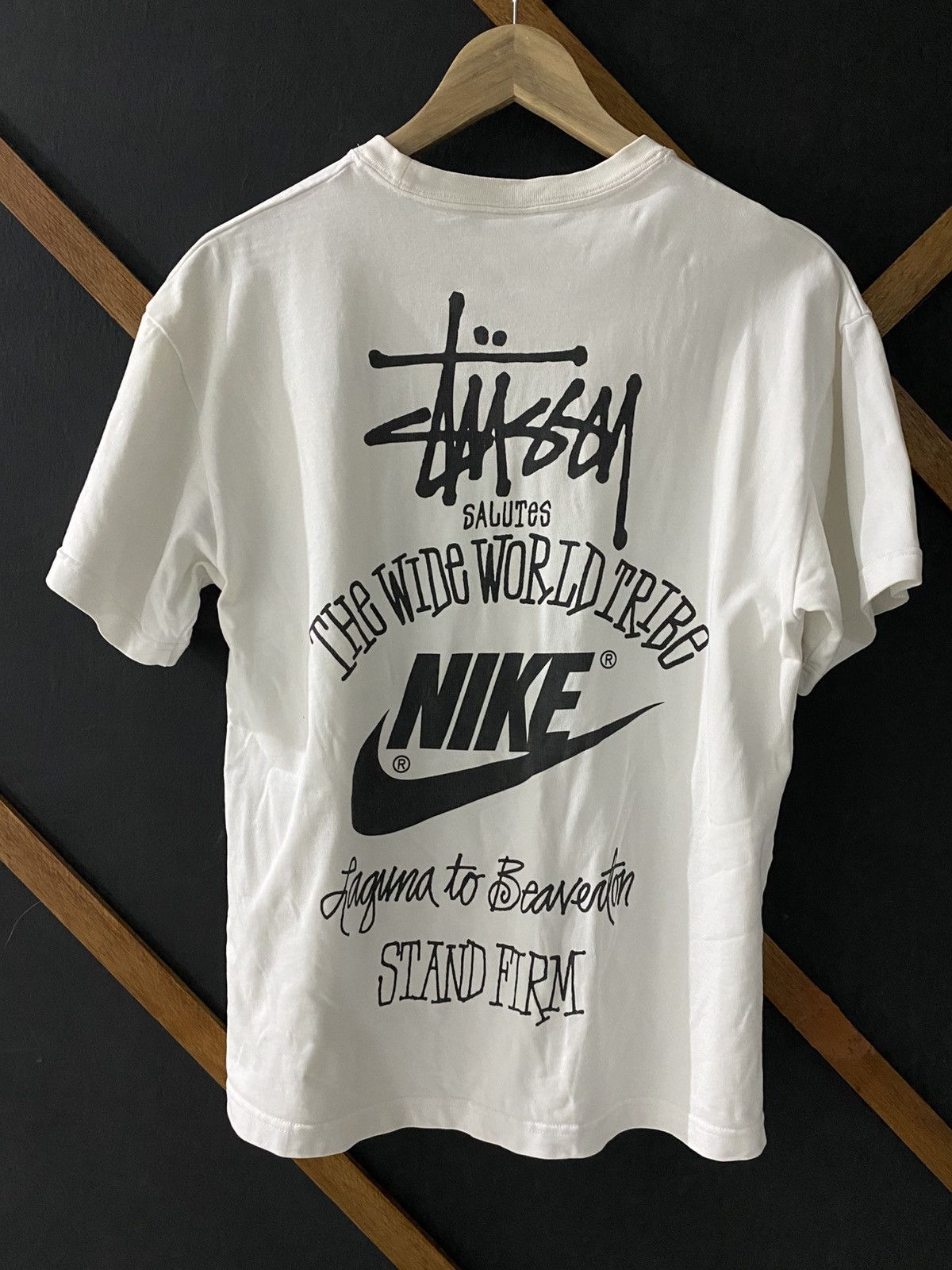 Nike NIKE X STUSSY WHITE TSHIRT Size US S / EU 44-46 / 1 - 1 Thumbnail