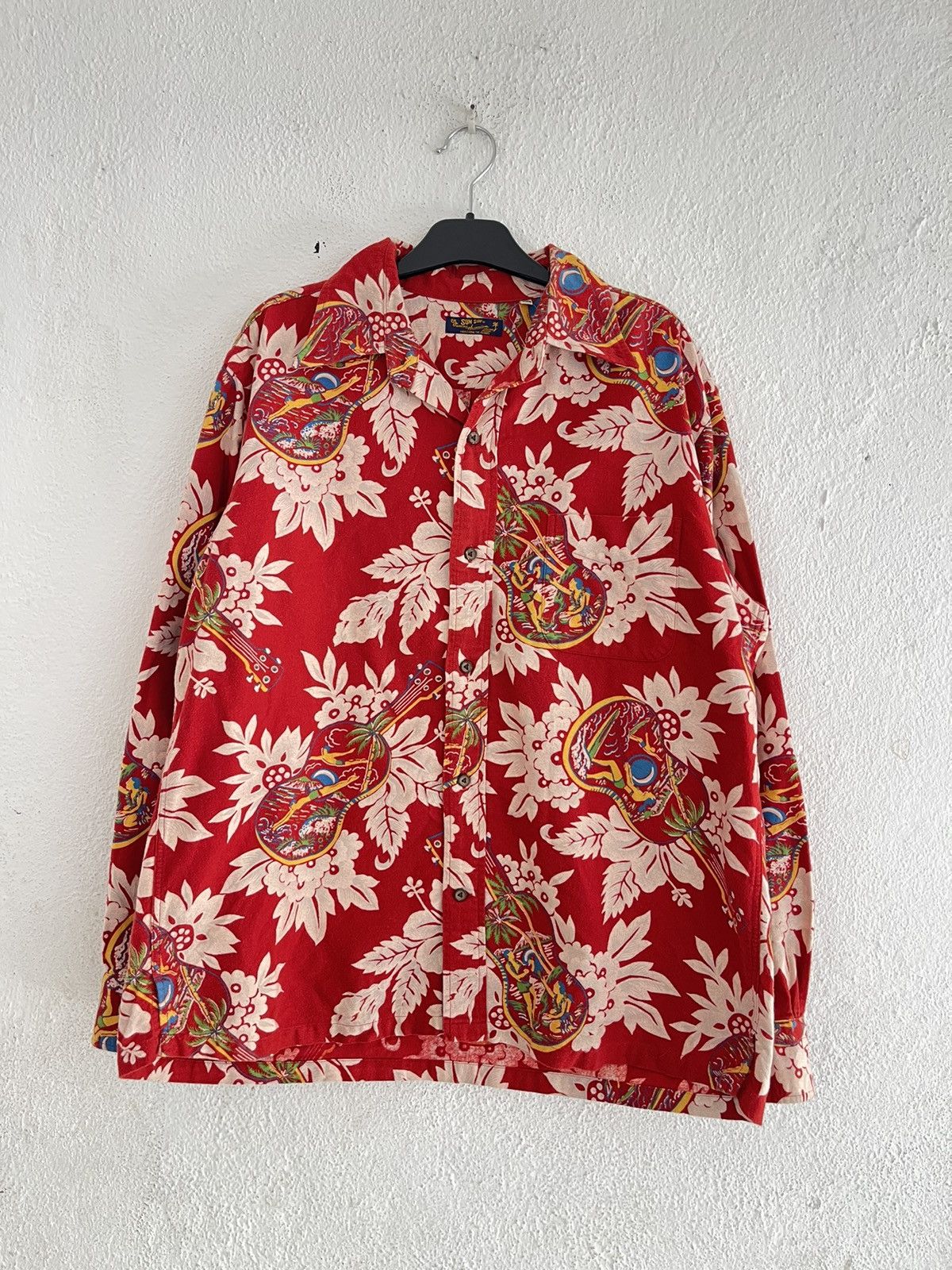 Sun Surf Sun Surf Guitar Floral Longsleeve Button Shirt Size US XL / EU 56 / 4 - 1 Thumbnail