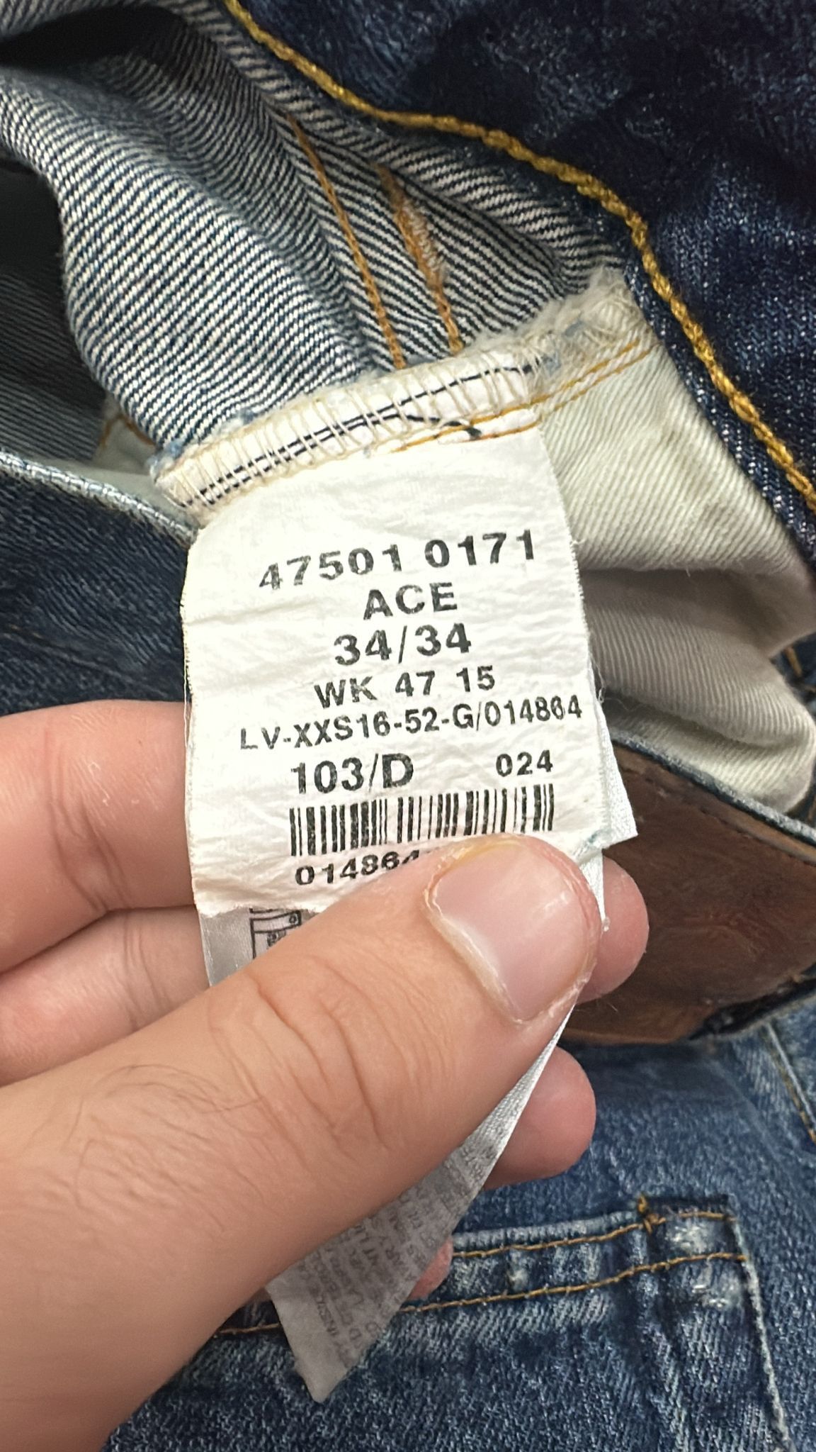 Levi's Vintage Clothing LVC Levi's Vintage Clothing 1947 501XX BigE Selvedge Jeans Size US 34 / EU 50 - 14 Thumbnail