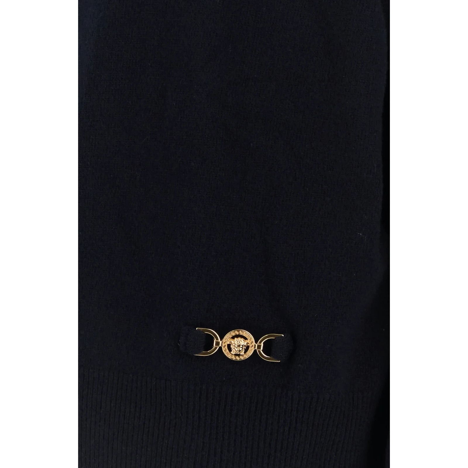 Versace VERSACE Midnight Blue Stretch Wool Blend Sweater New And Aut Size M / US 6-8 / IT 42-44 - 3 Thumbnail