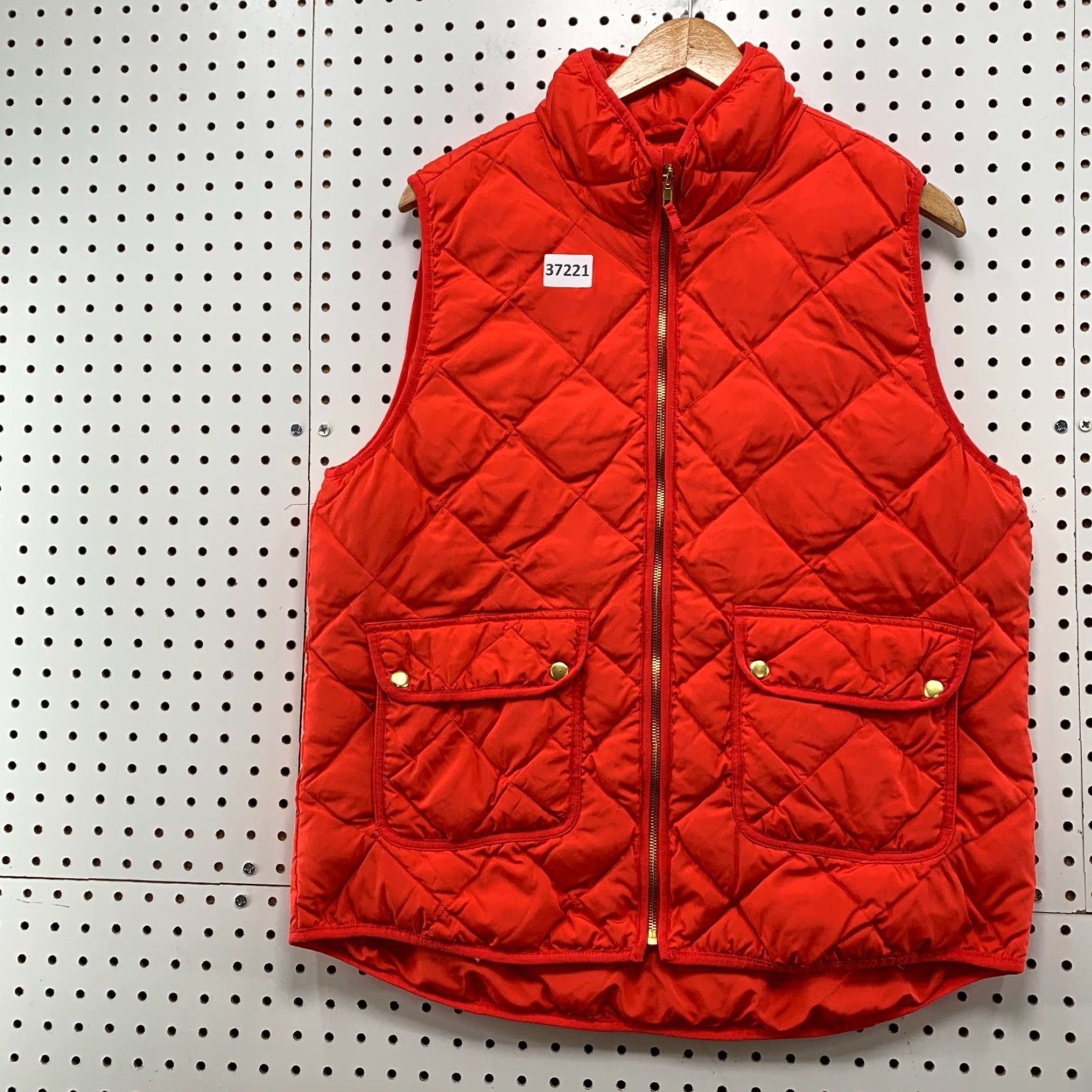 Vintage Woolrich Quilted Down Puffer Vest jacket Womens XL Orange Sleeveless Size XL / US 12-14 / IT 48-50 - 3 Thumbnail