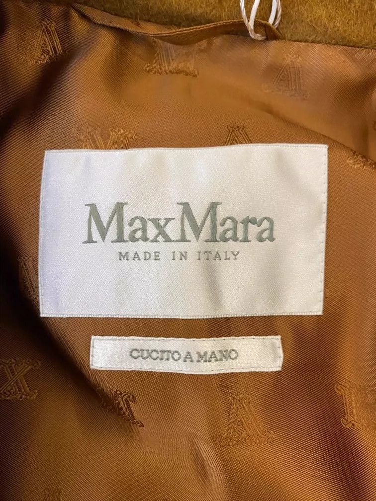 Max Mara Max Mara 100% Cashmere Camel Water Ripple Reversible Coat Size S / US 4 / IT 40 - 5 Thumbnail