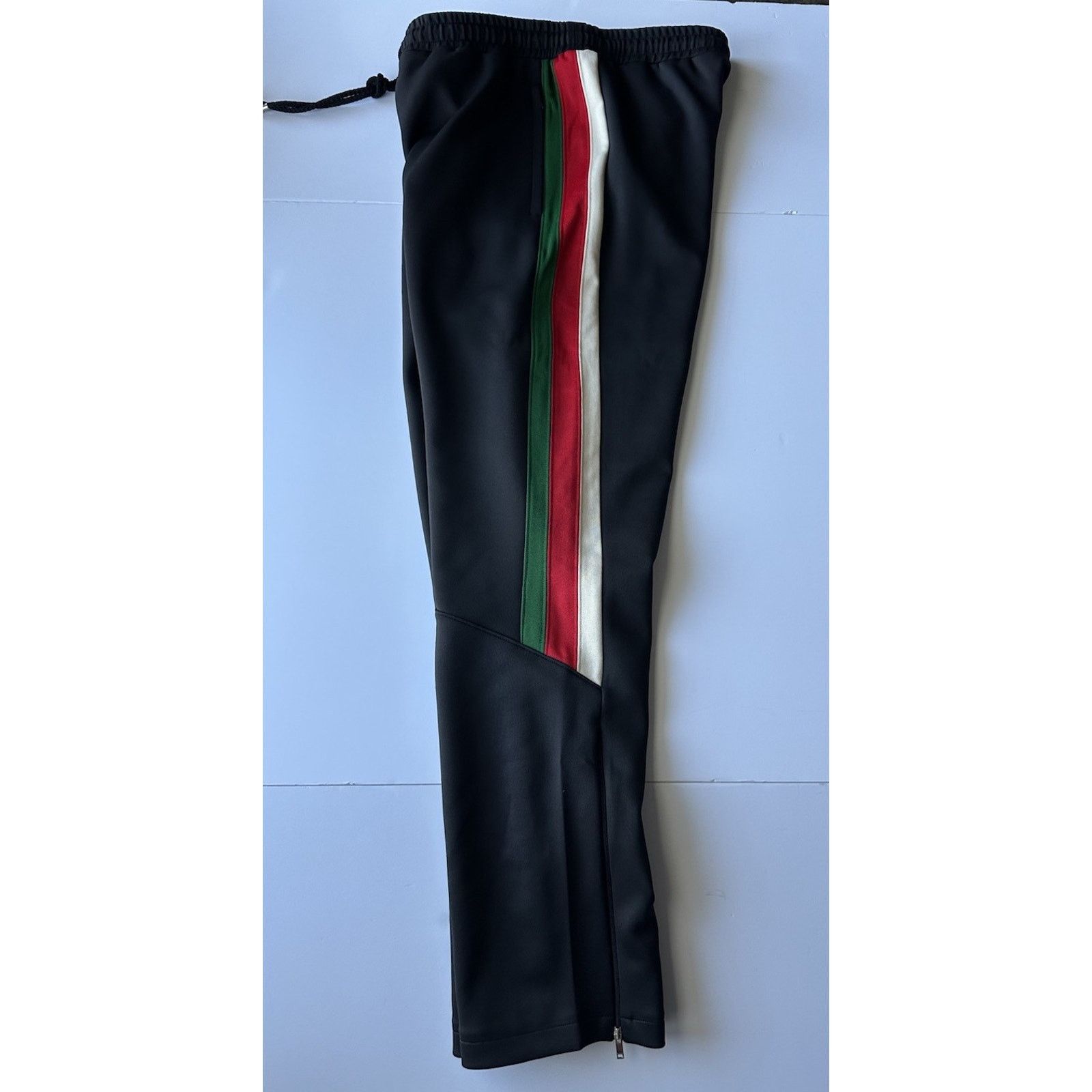 Gucci Neoprene Black Web Jogging Pants 3XL (36”) 698461