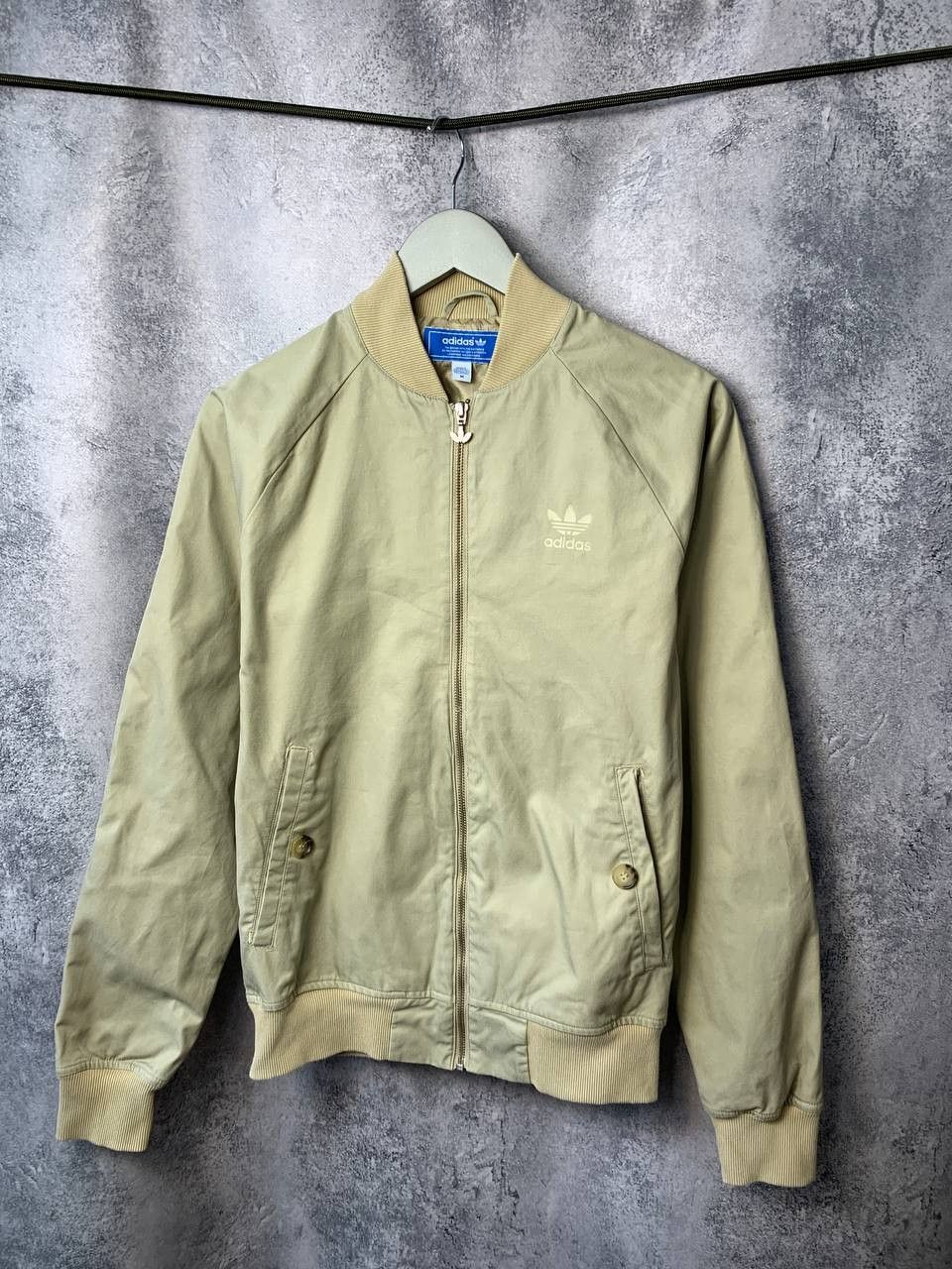 Adidas × Vintage Adidas Originals Vintage Jacket Bomber Beige Women's Size M / US 6-8 / IT 42-44 - 2 Thumbnail