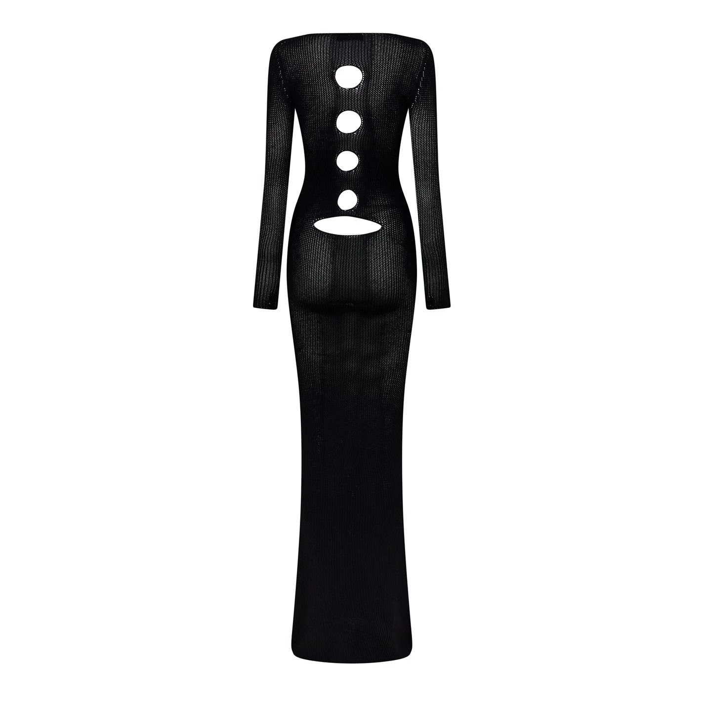 Off-White o1y1125 Maxi Dress in Black Size M / US 6-8 / IT 42-44 - 2 Thumbnail