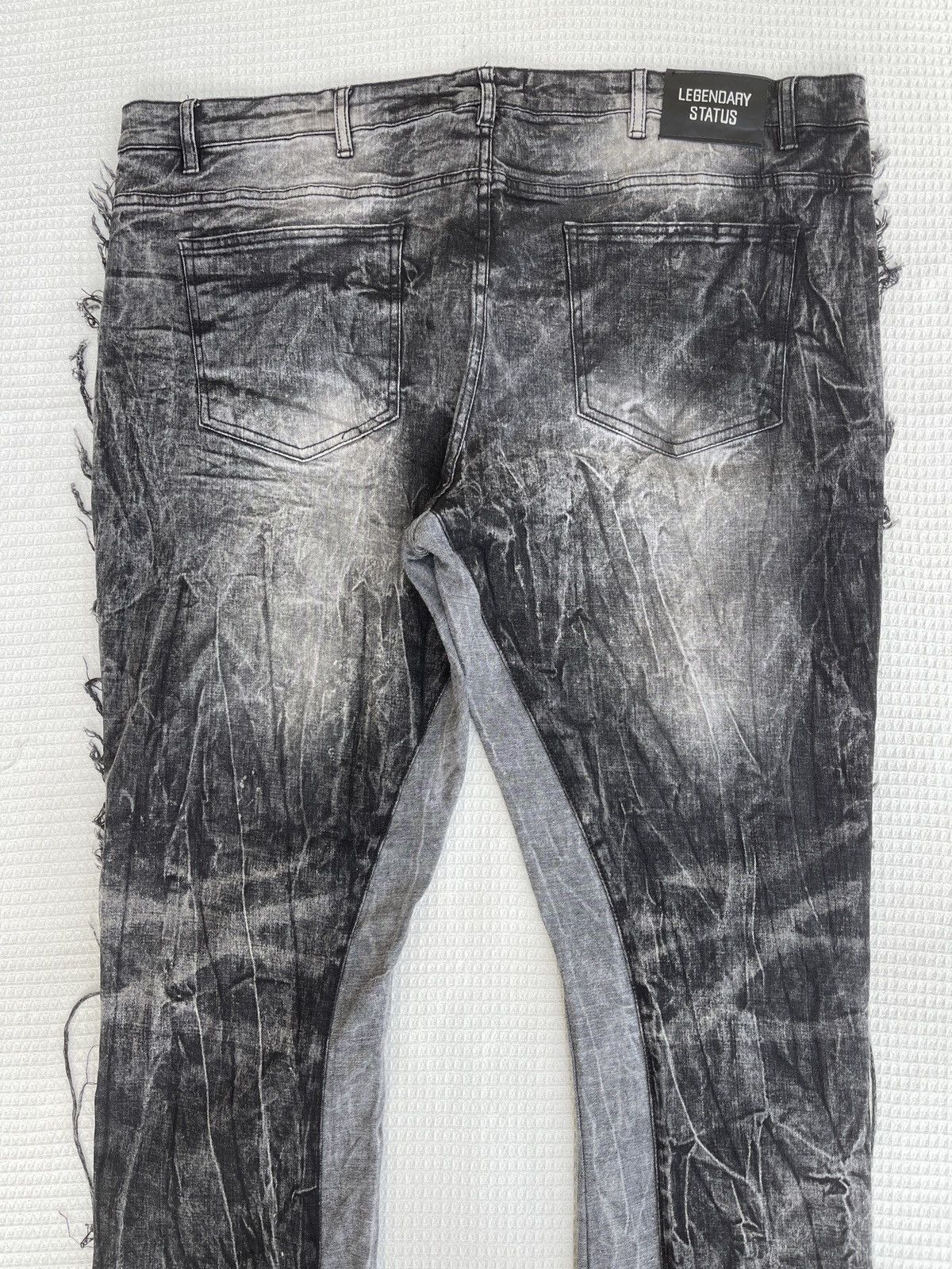 Japanese Brand Last Drop🔥LAGENDARY STATUS Distressed hybrid Bootcut Jeans Size US 44 / EU 60 - 7 Thumbnail